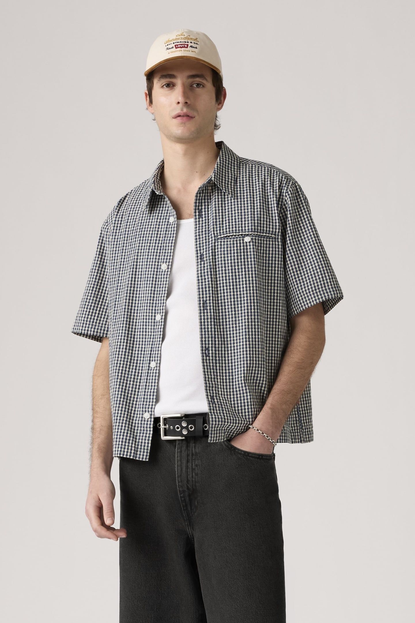 SHORT SLEEVE ZANDT CROPPED SHIRT 2