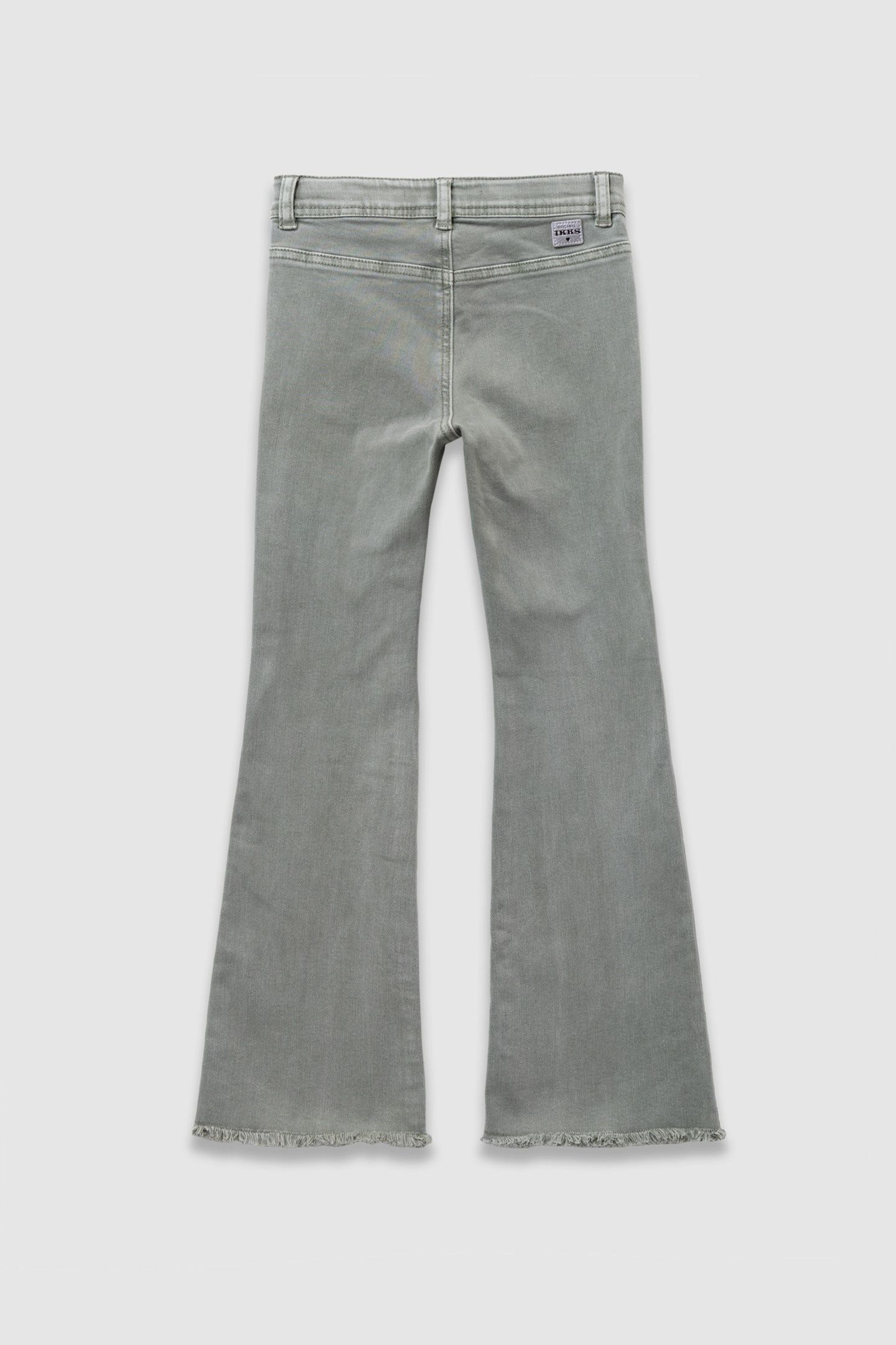 KHAKI FLARE JEANS WITH MAXI POCKETS 2