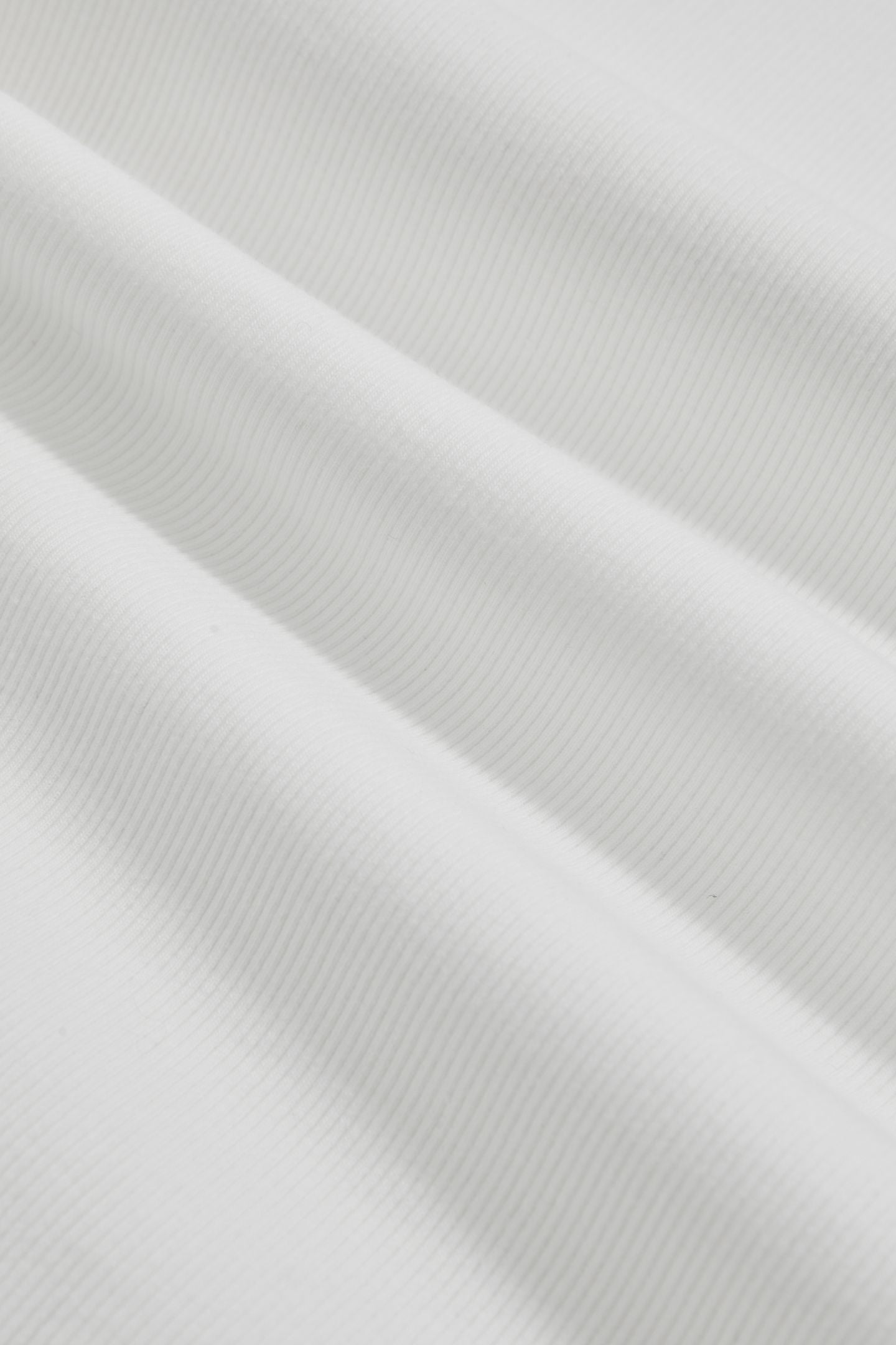 RIB FUNNEL NECK TOP WHITE 4