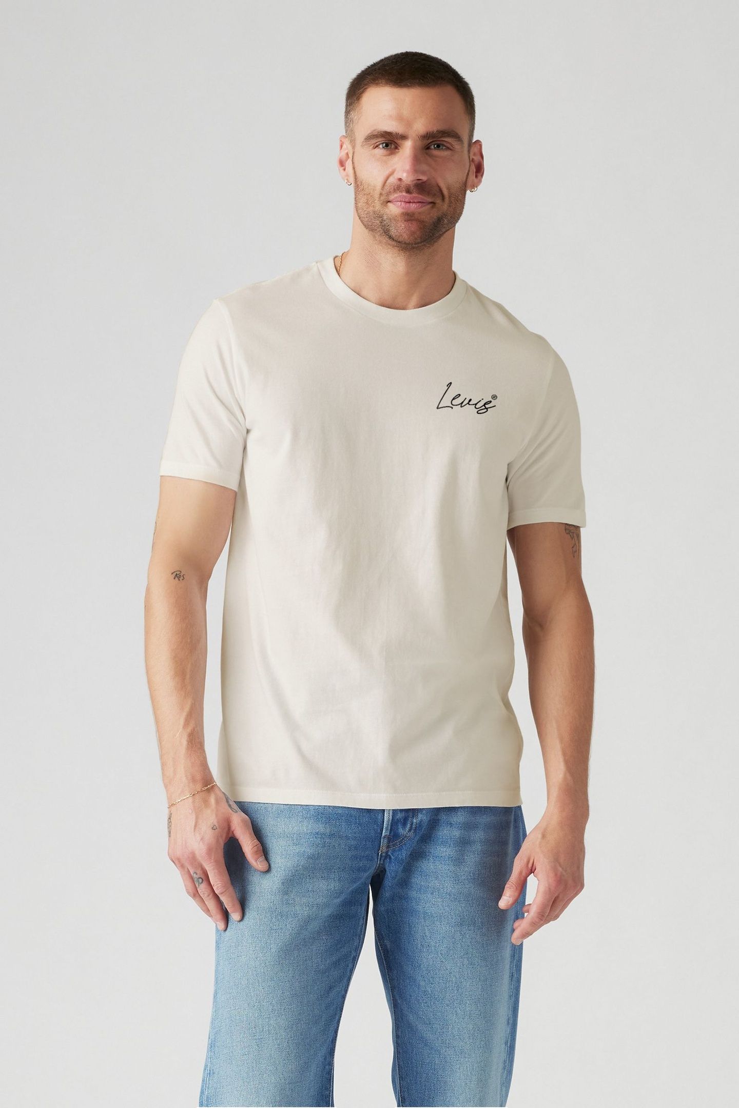 SS RELAXED FIT TEE BOOMBOX EGRET 2
