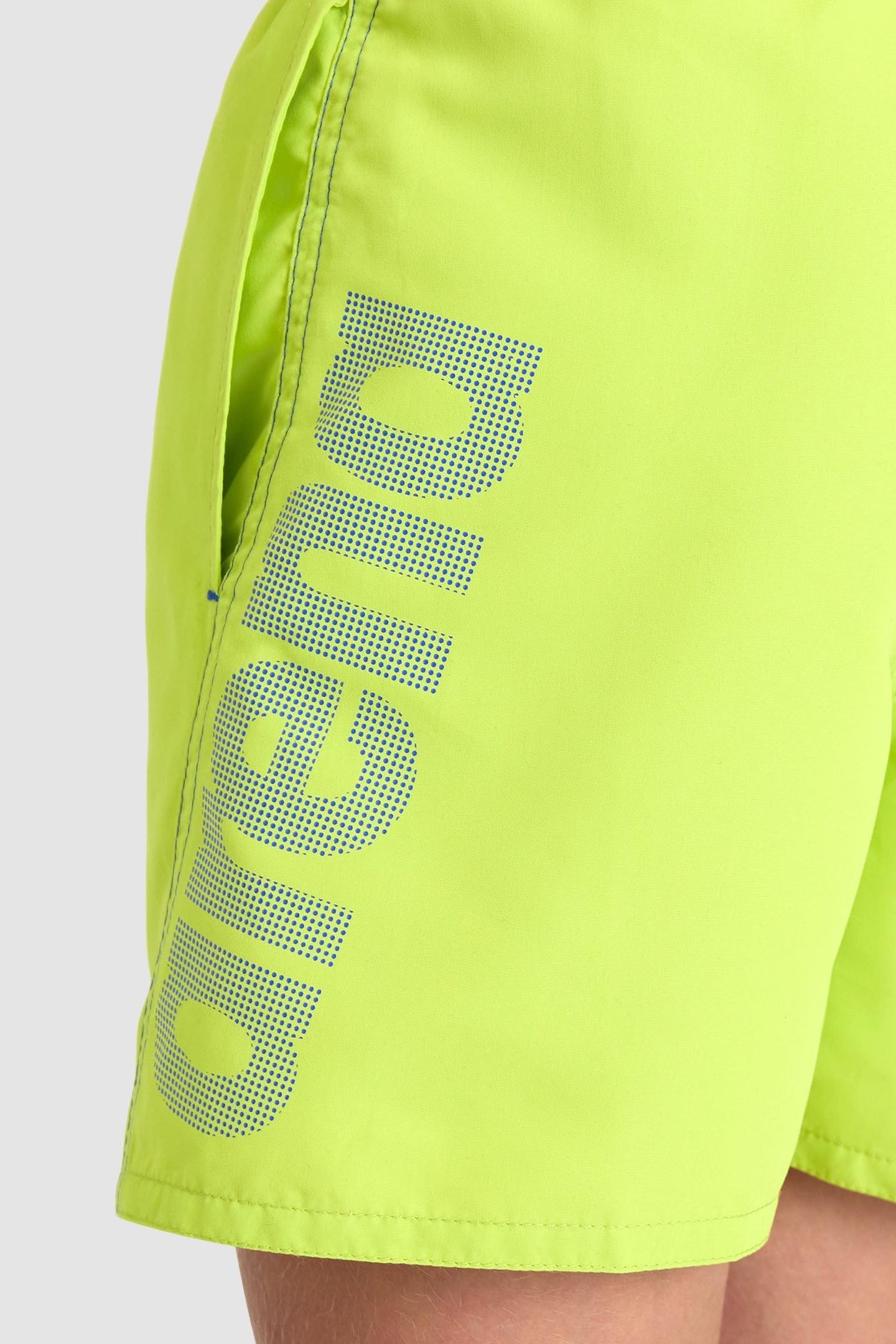 FUNDAMENTALS LOGO JR BOXER R SOFT GREEN-NEON BLUE 6