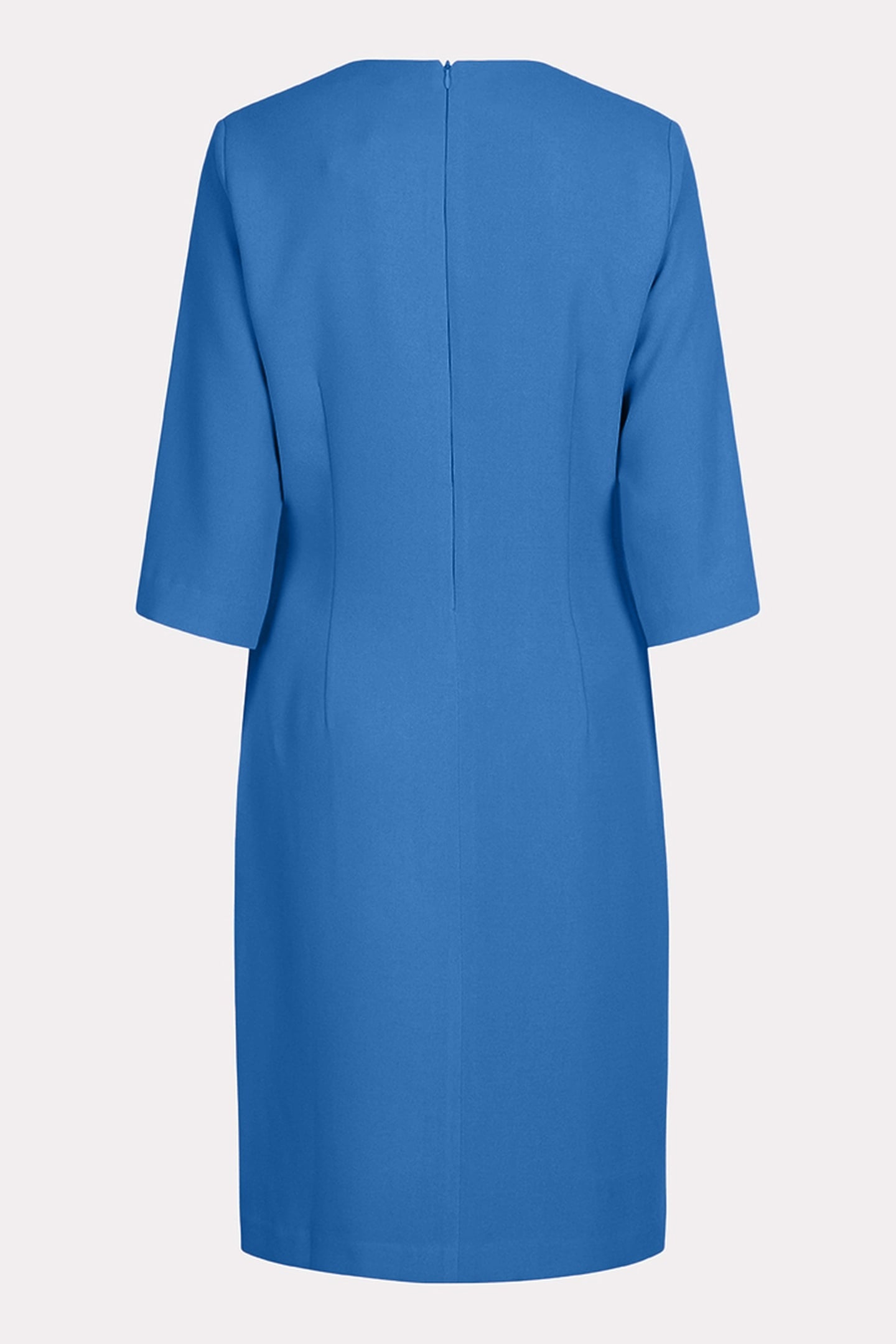 DRESS OVERLAP KNOT S/SLVE BLUE 2