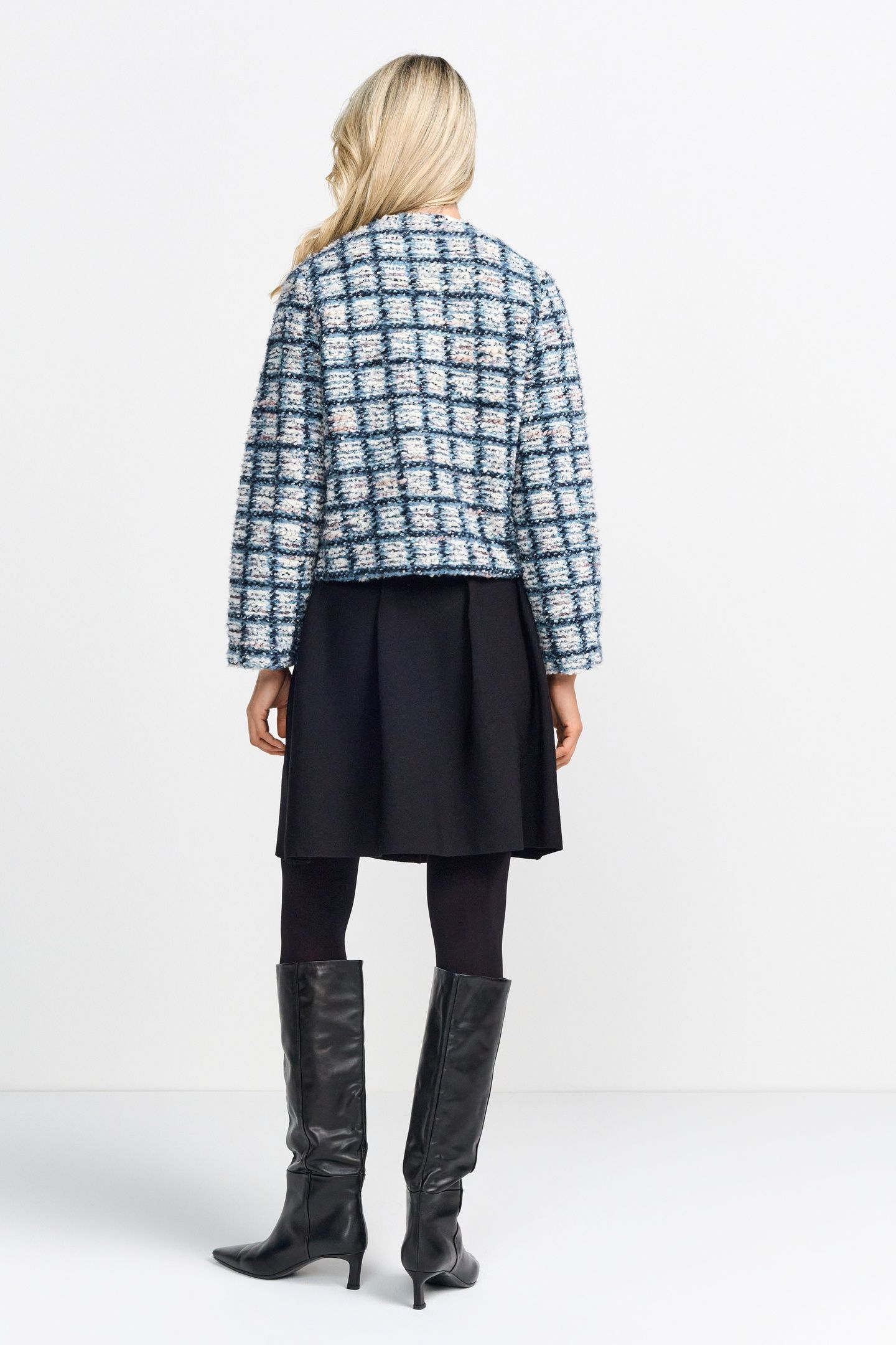 BOUCLE JACKET OCEAN BLUE 3