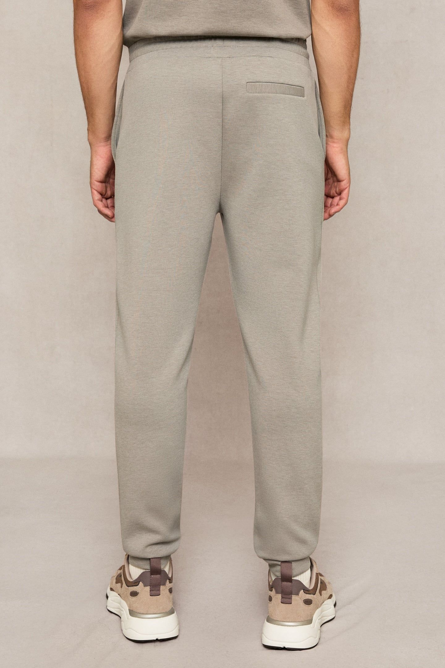 INTERLOCK DRAWSTRING JOGGER TAUPE 2