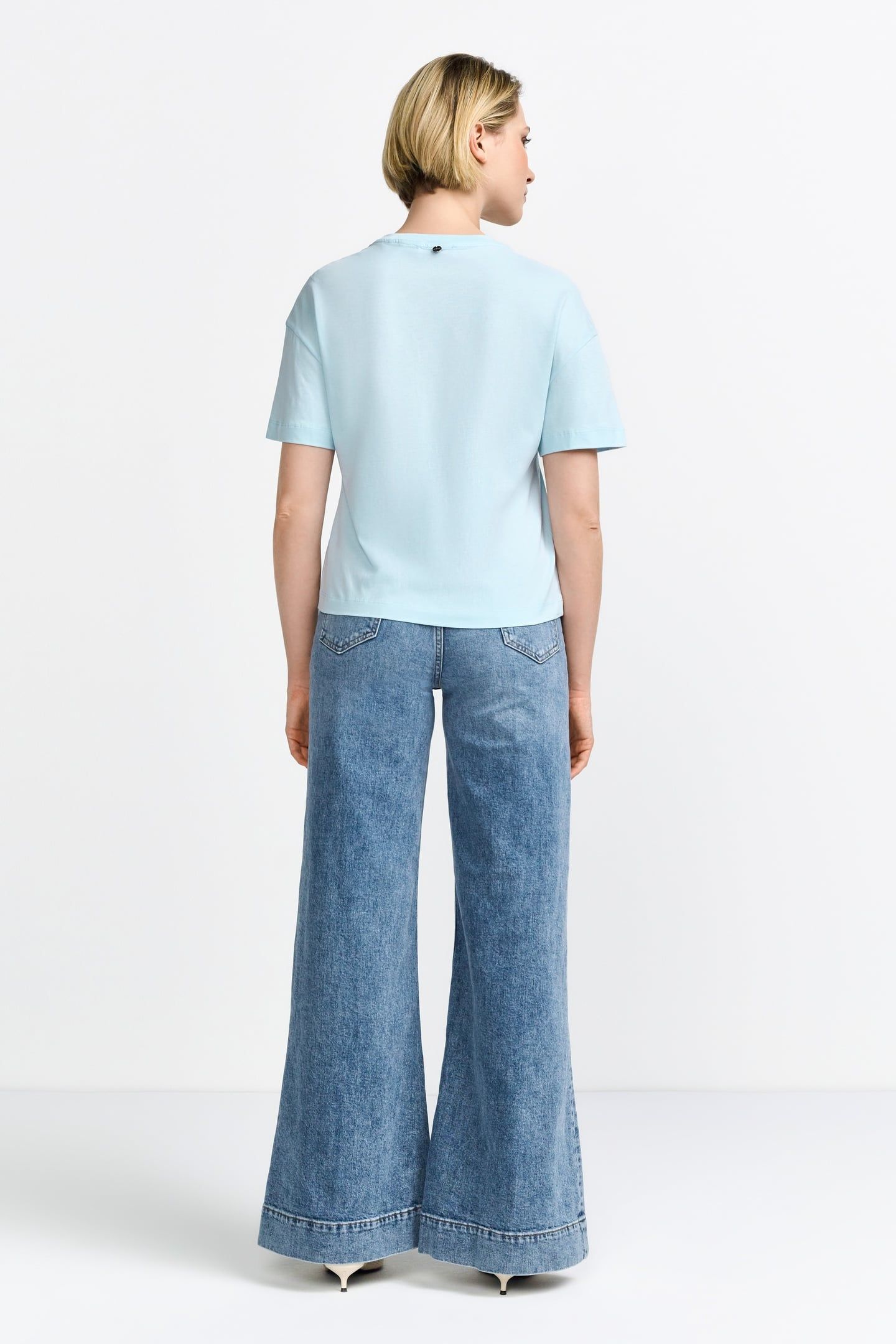 ORGANIC CONTEMPORARY SHIRT LIGHT AQUA 3