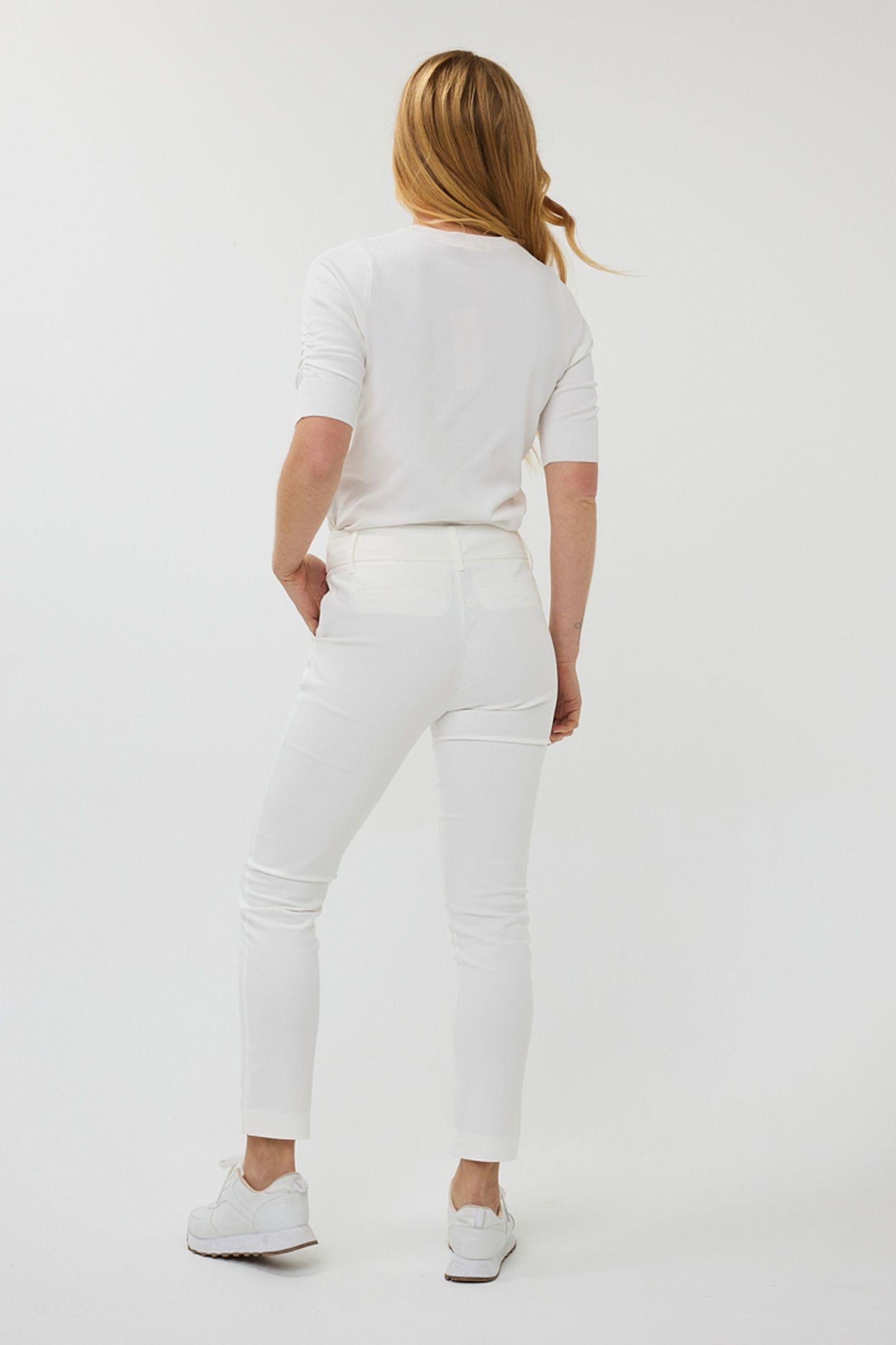TROUSERS CHINO STRETCH OFF WHITE 4