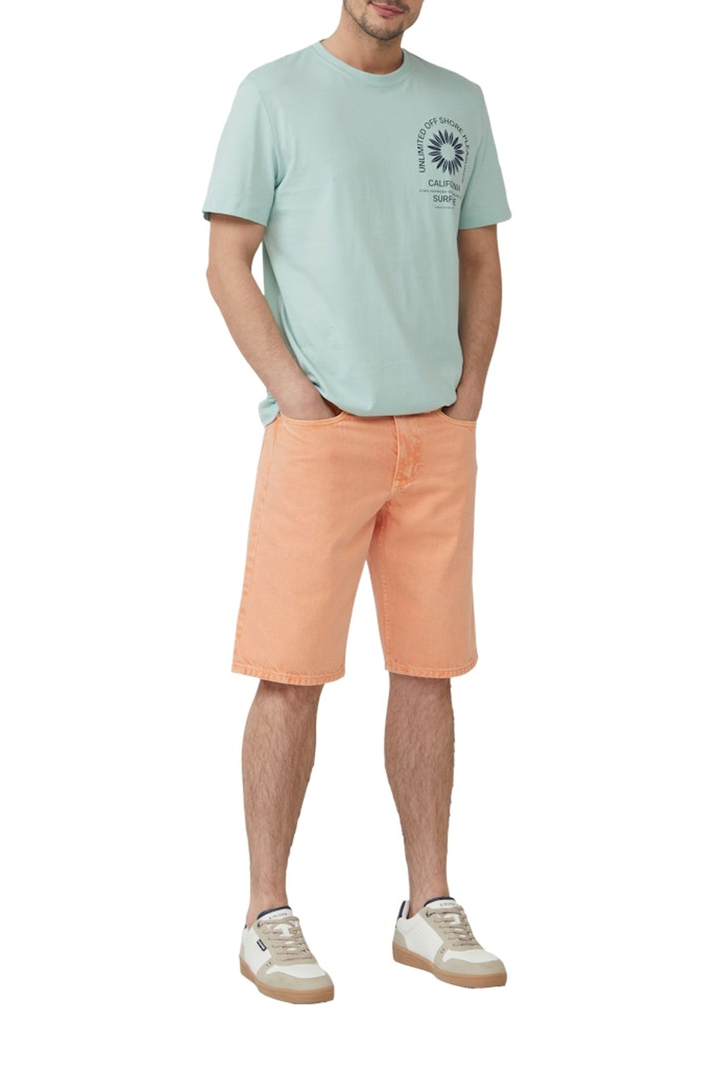 JEANS SHORTS ORANGE 2