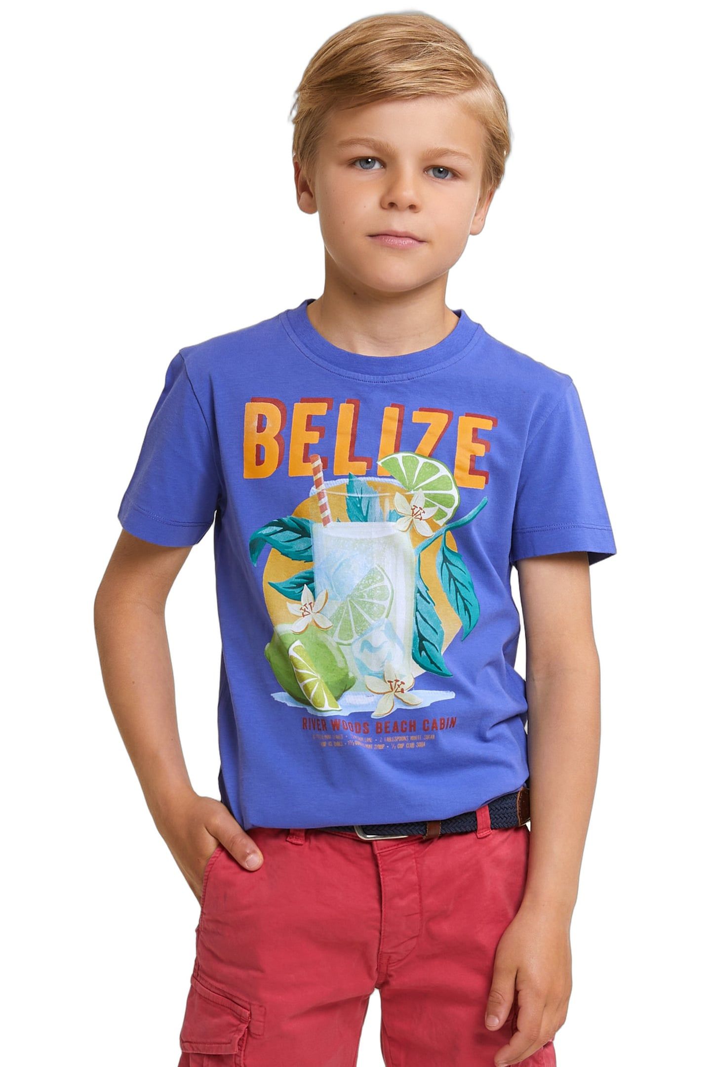 NORMAL FIT BASIC T-SHIRT SHORT SLEEVES REEF BLUE 1