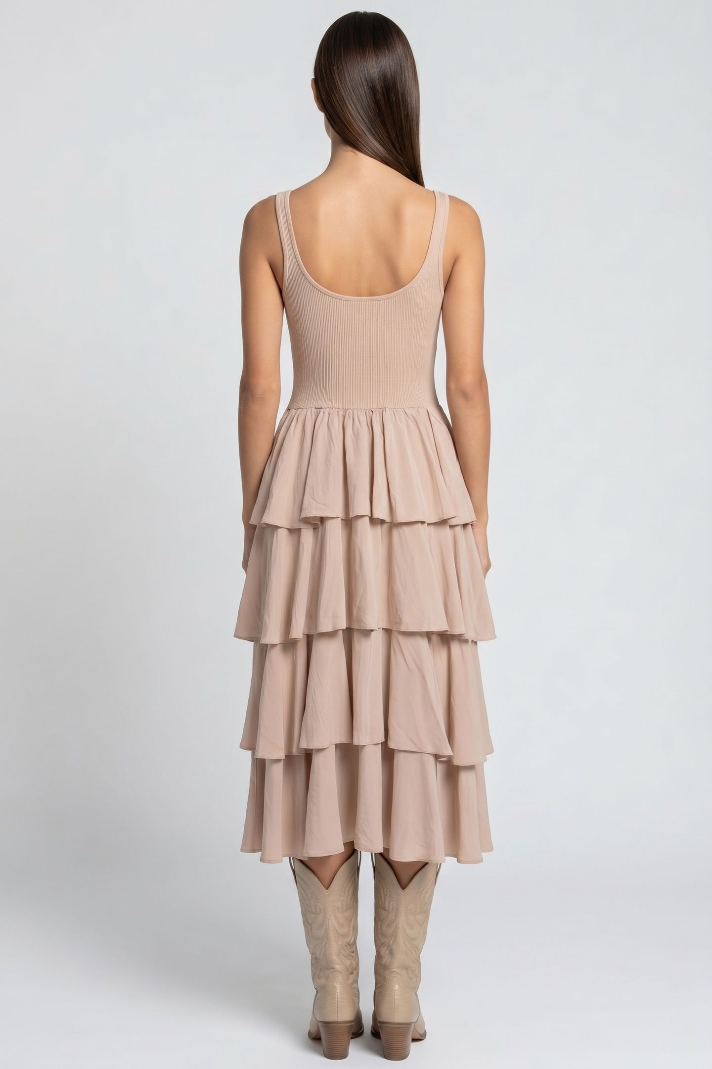 BELLA DRESS BEIGE 2