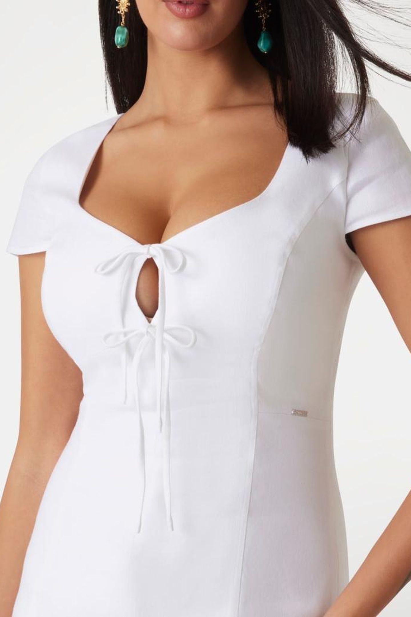 GUESS ECO ISABEAU BOWS MINI DR PURE WHITE 7