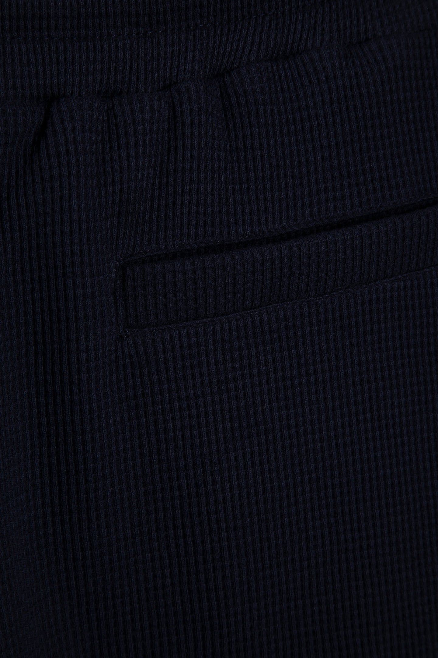 TEXTURED COTTON DRAWSTRING SHORT NAVY 4