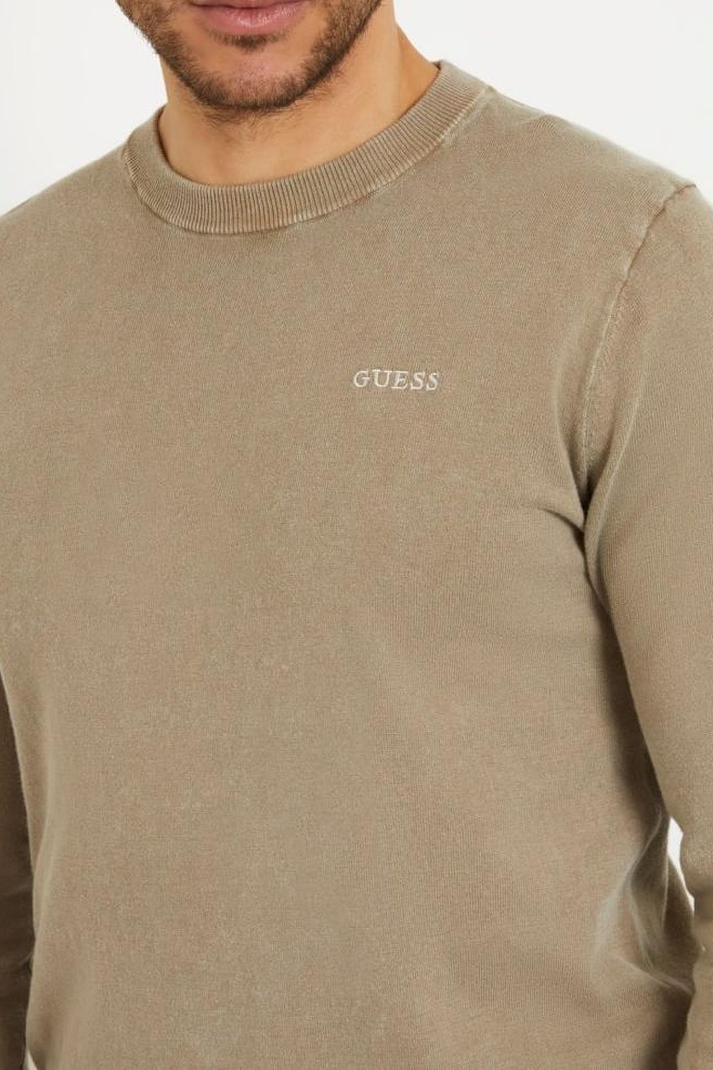GUESS ECO CHESLEY WASHED LS CN SLATE TAUPE 6
