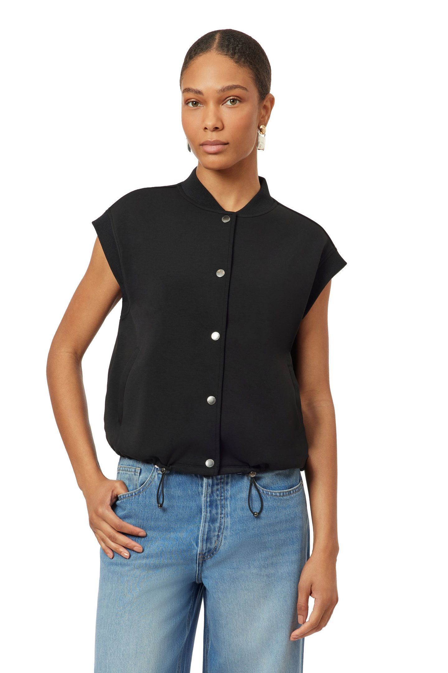 CROPPED VEST BLACK 1
