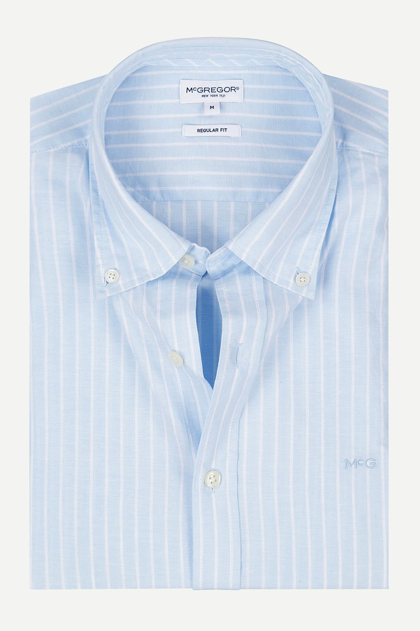 COTTON/LINNEN STRIPE SHIRTS LIGHT BLUE 3