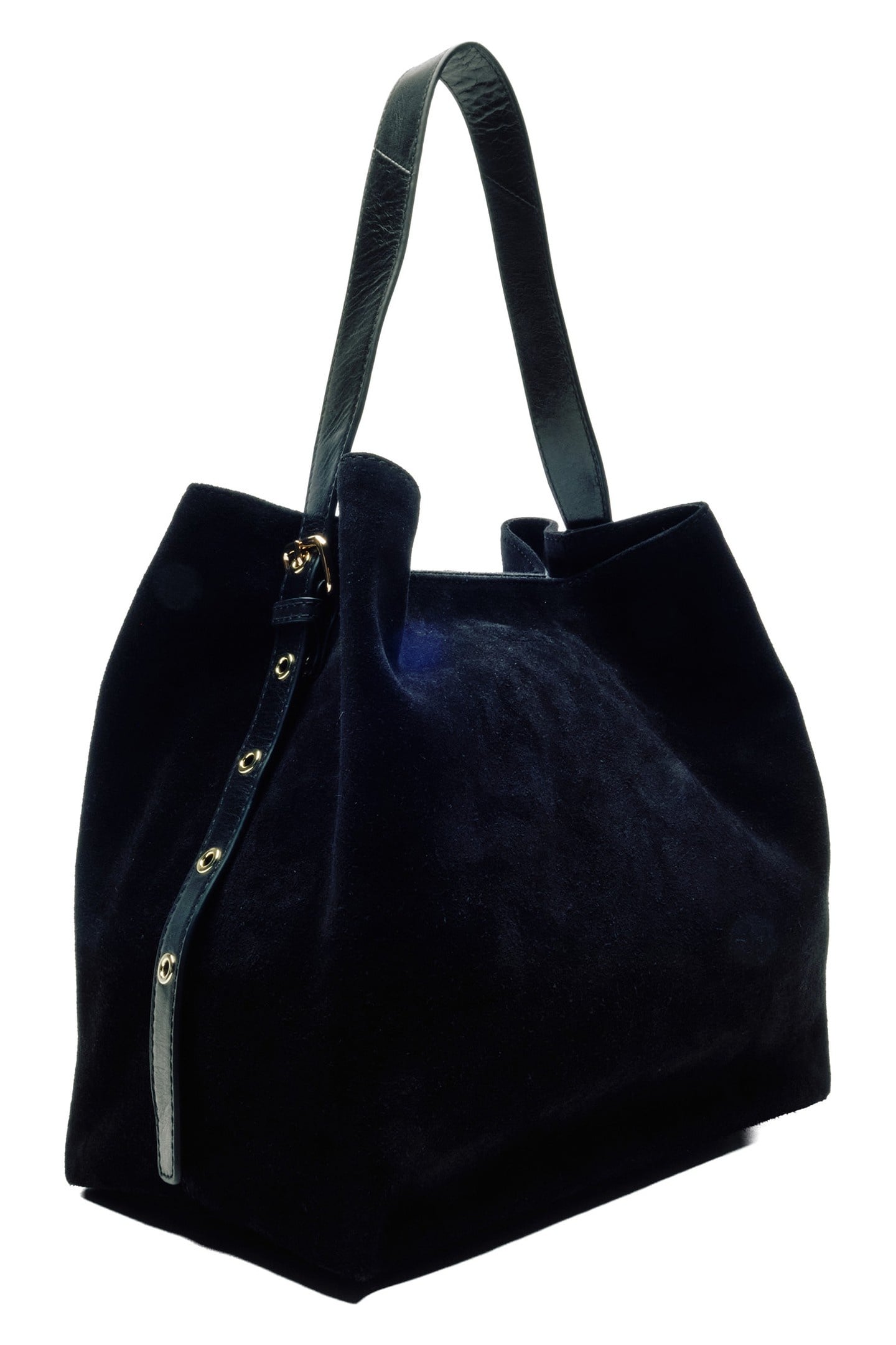 CHIARA SUEDE BLACK W. GOLD 3