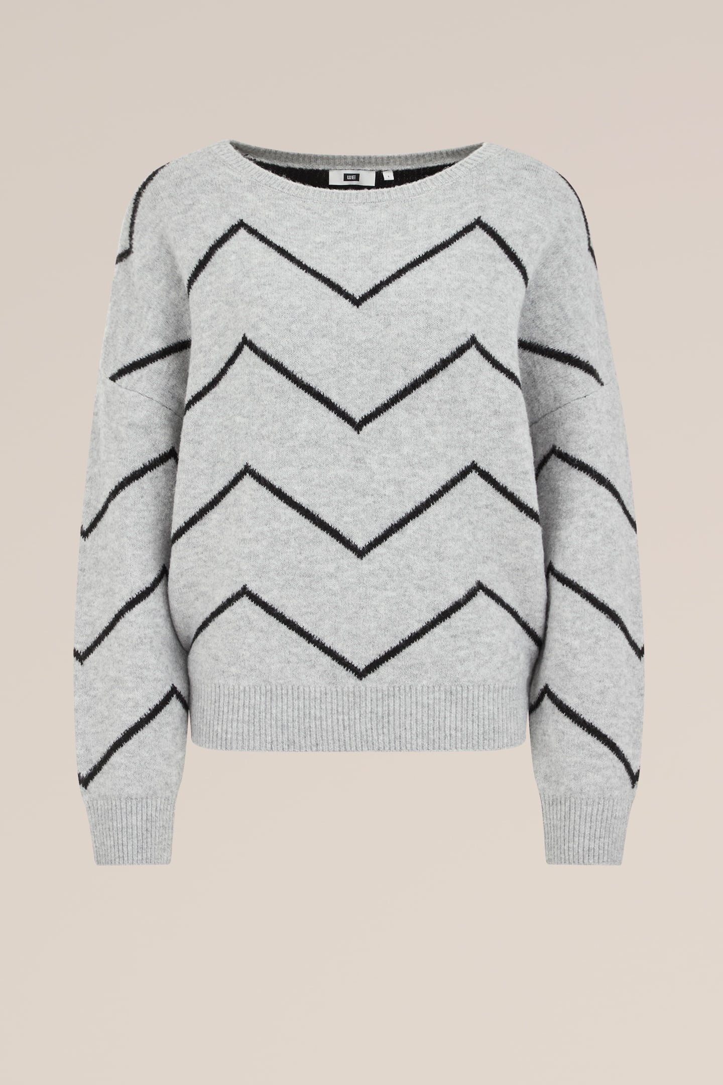 KNITTED PULLOVER BLENDED LIGHT GREY 4