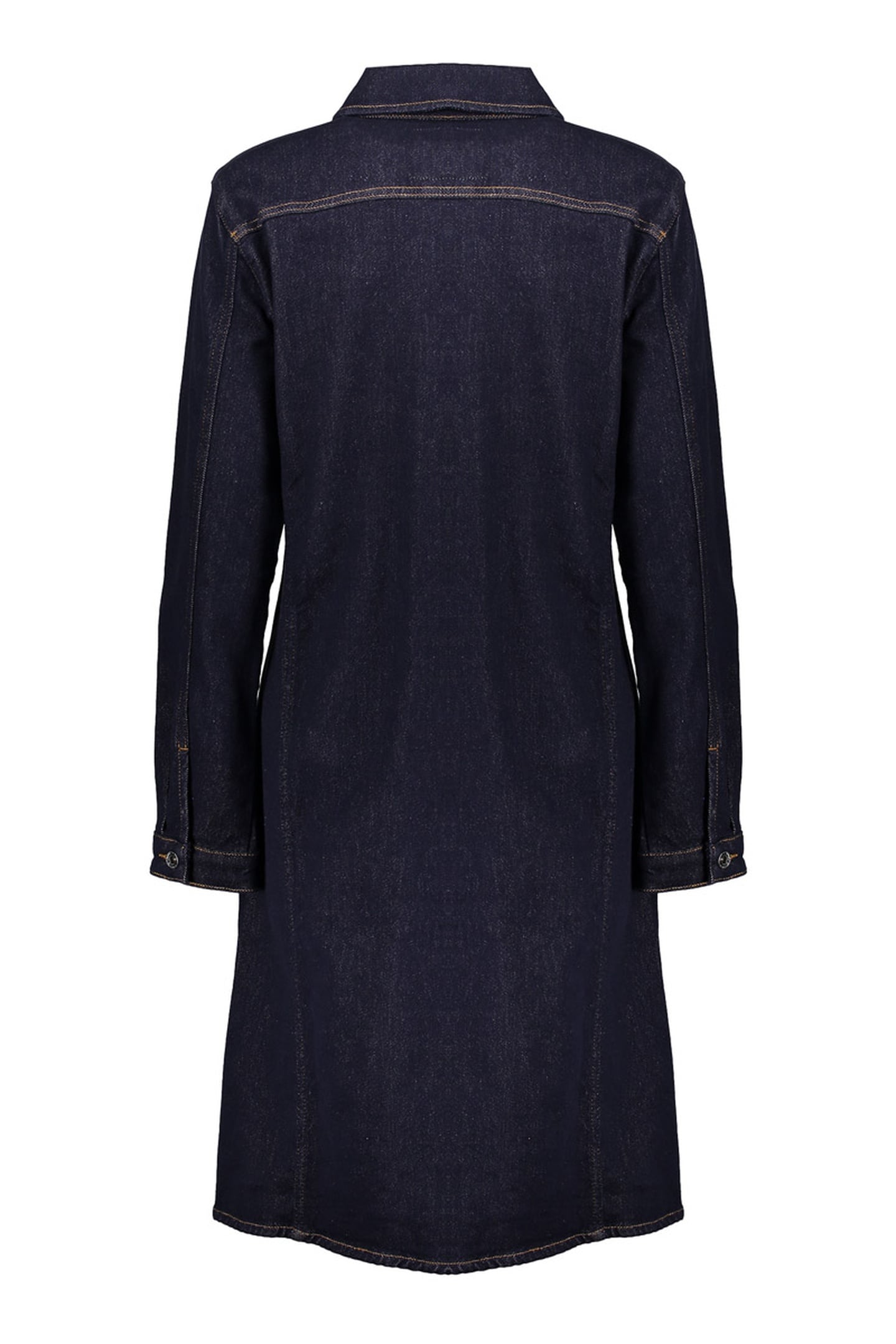LONG DRESS JACKET DARK BLUE DENIM STONEWASH 2