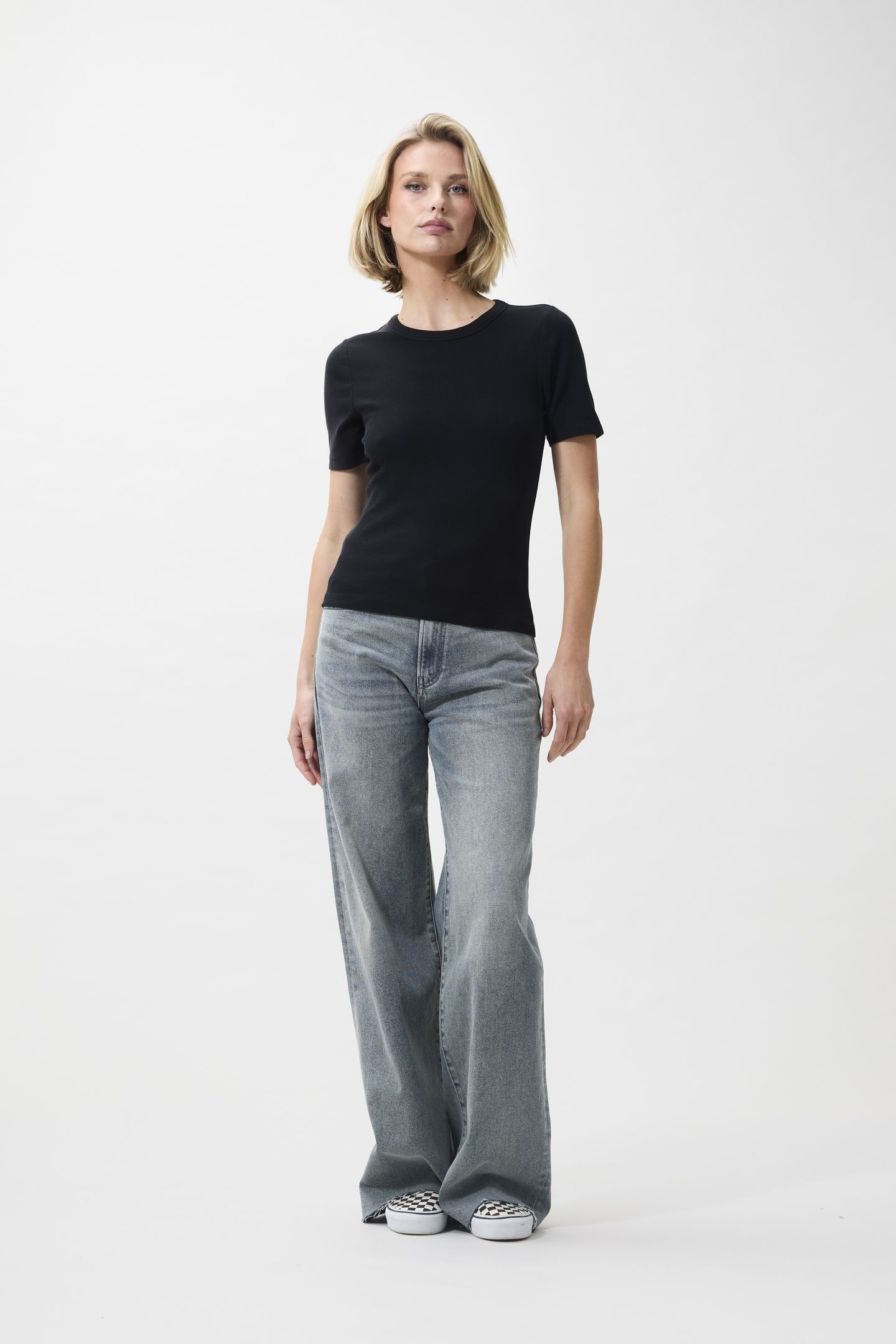 RIB TSHIRT BLACK 1