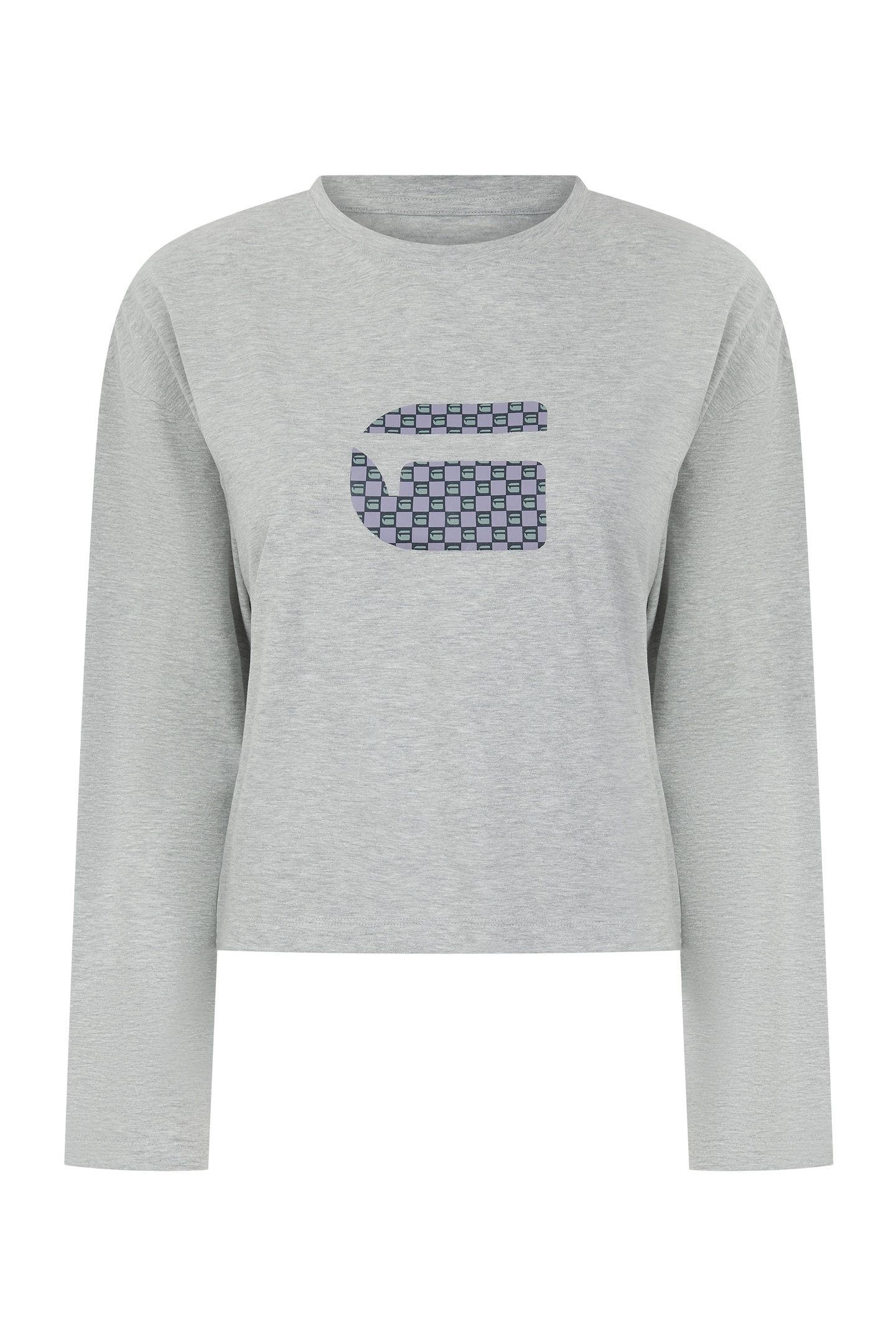 GAIA LOUNGEWEAR LIGHT GREY MARL/MULTI 2