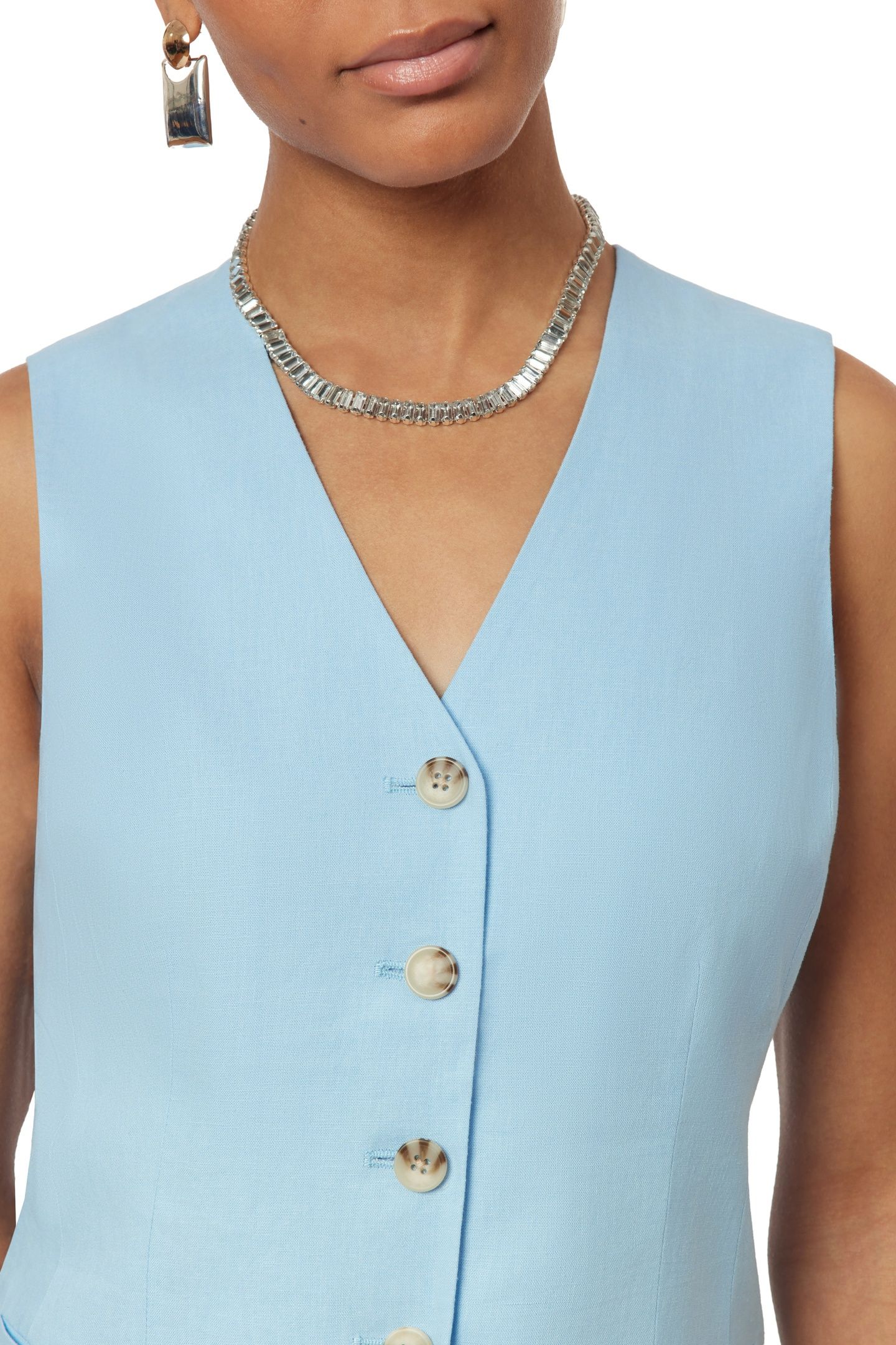 LONG LINE VEST CERULEAN 7