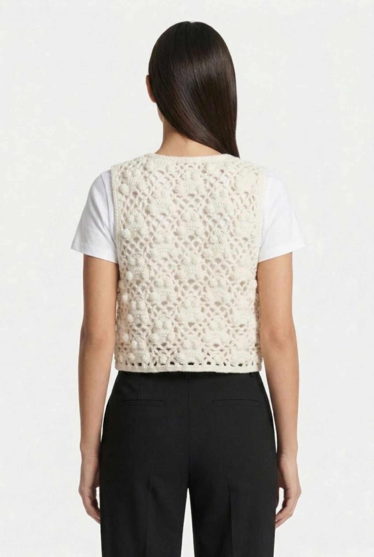 BONO CROCHET VEST WHITE 2