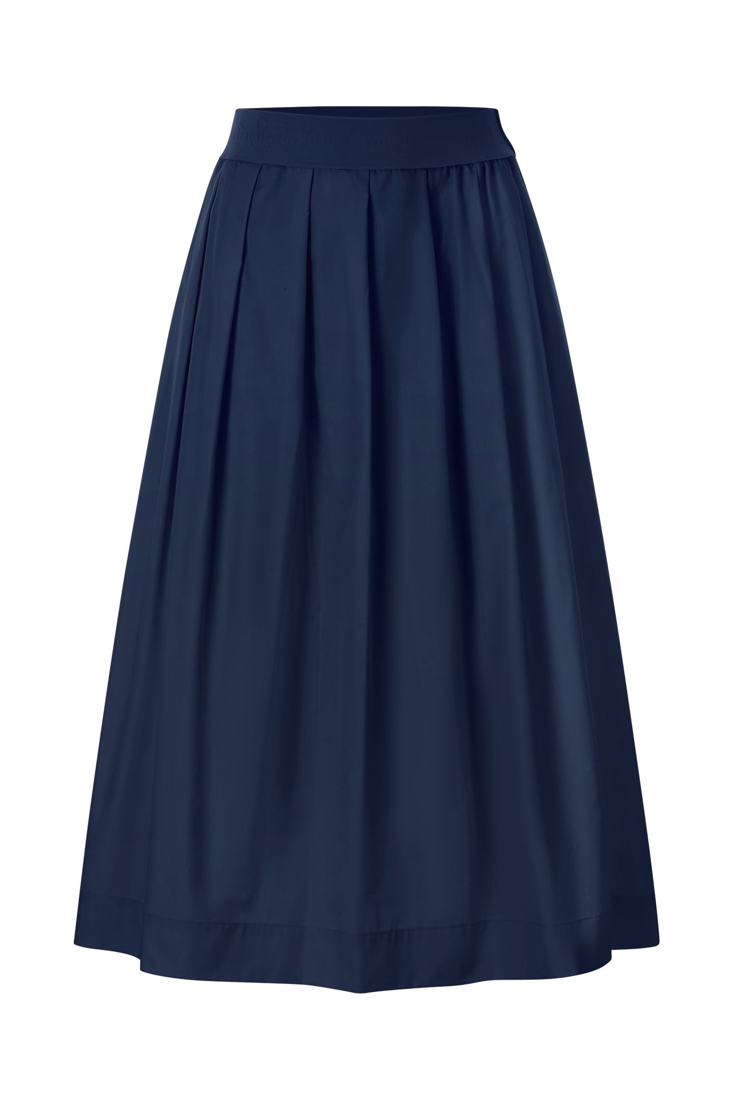 COTTON MIDI SKIRT ORGANIC MIDNIGHT BLUE 4