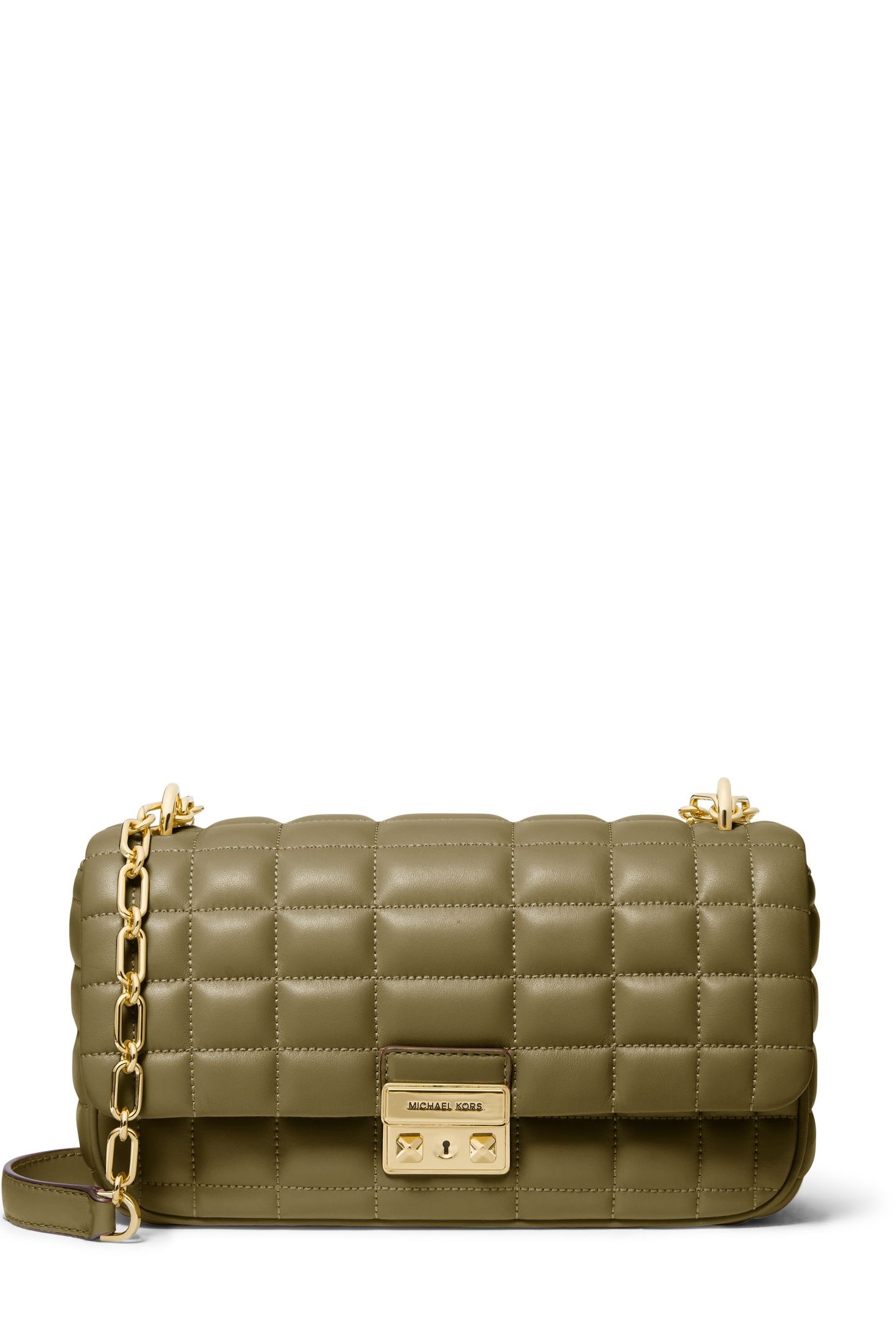 LARGE CHAIN SHOULDER BAG SAFARI GREEN 2