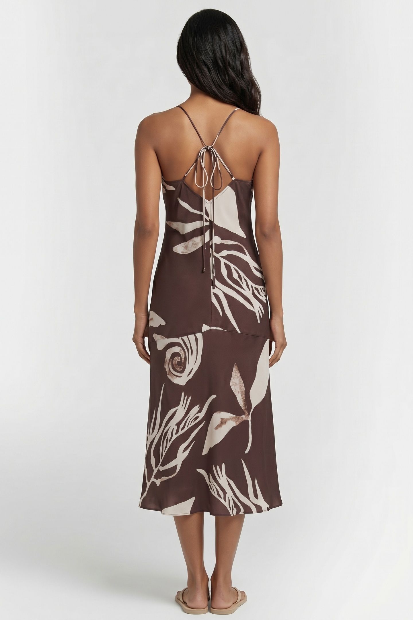 HIRA DRESS BROWN 2