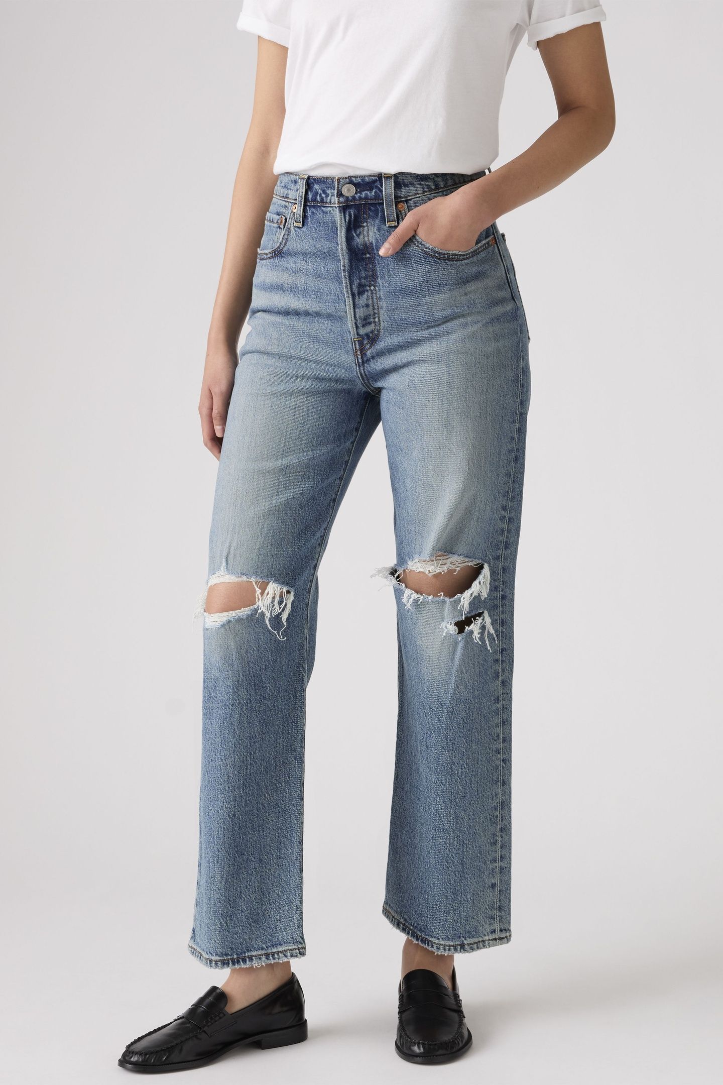 RIBCAGE STRAIGHT ANKLE JEANS 5