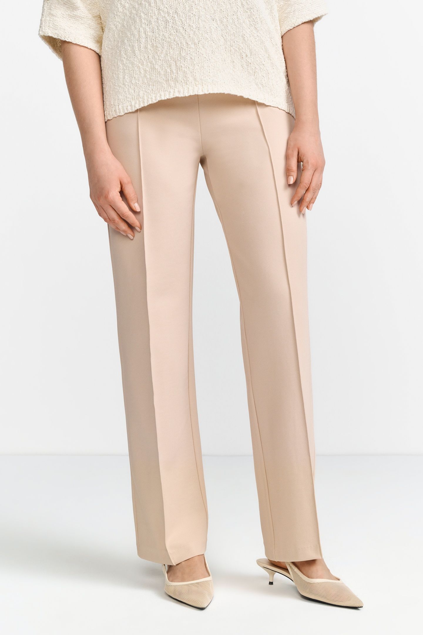 CULOTTE WITH ELASTIC TAPE CAFFEE LATTE 1