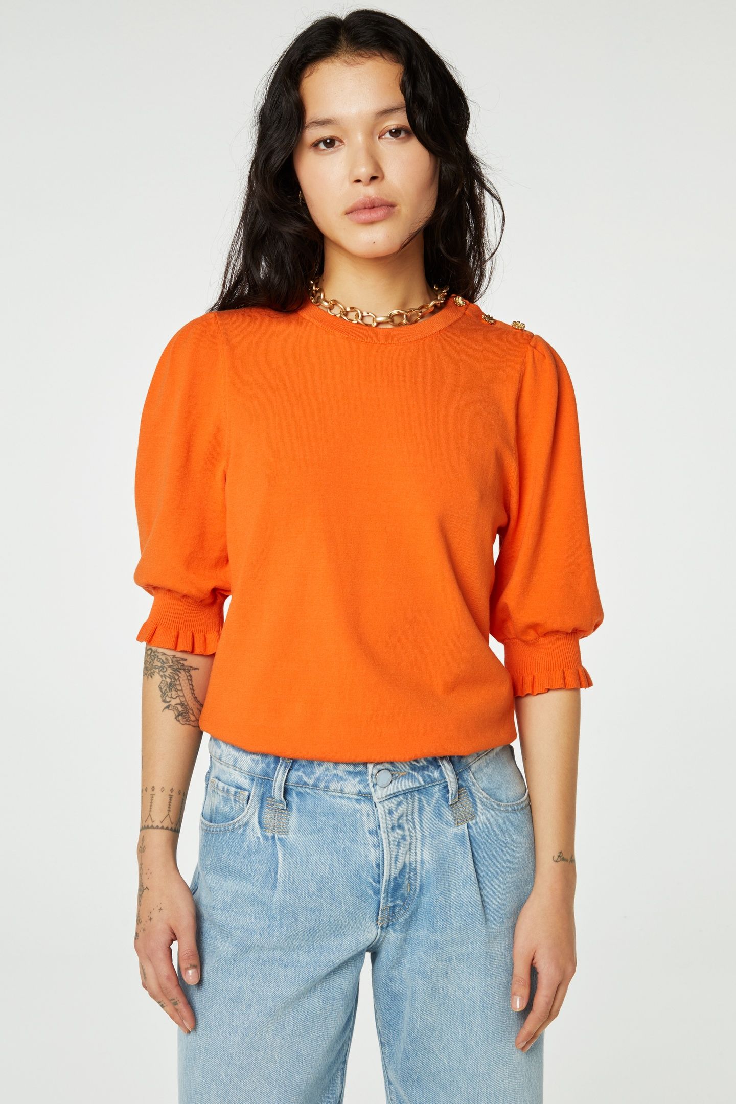 JOLLY PULLOVER MANDARIN ORANGE 2