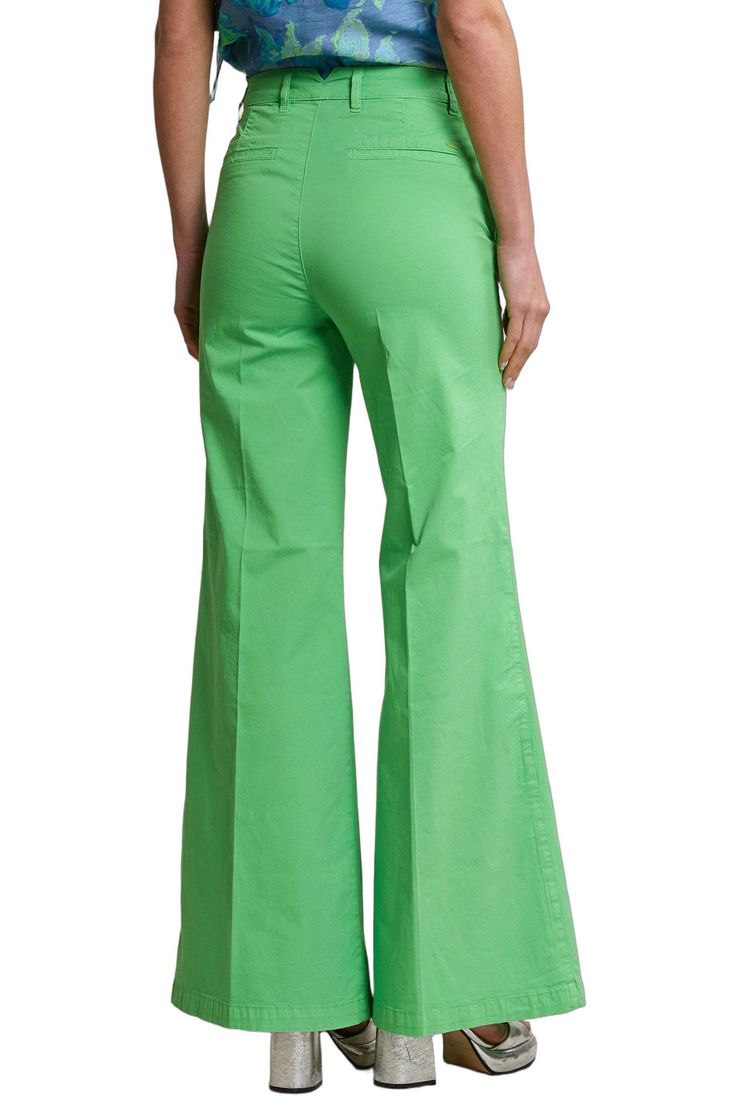 GREEN BASIC LONG STRETCH PANTS 4