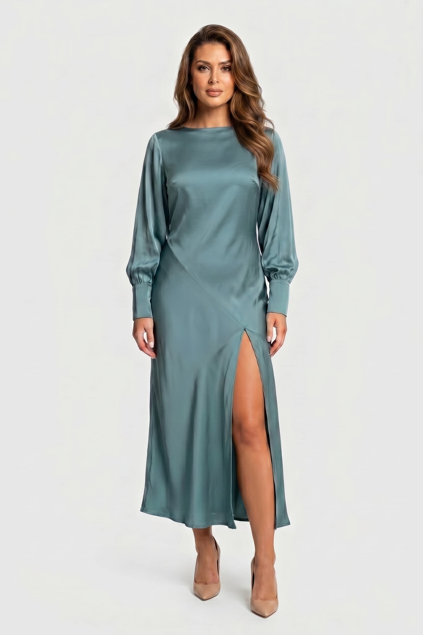 HOLLY DRESS TURQUOISE 1