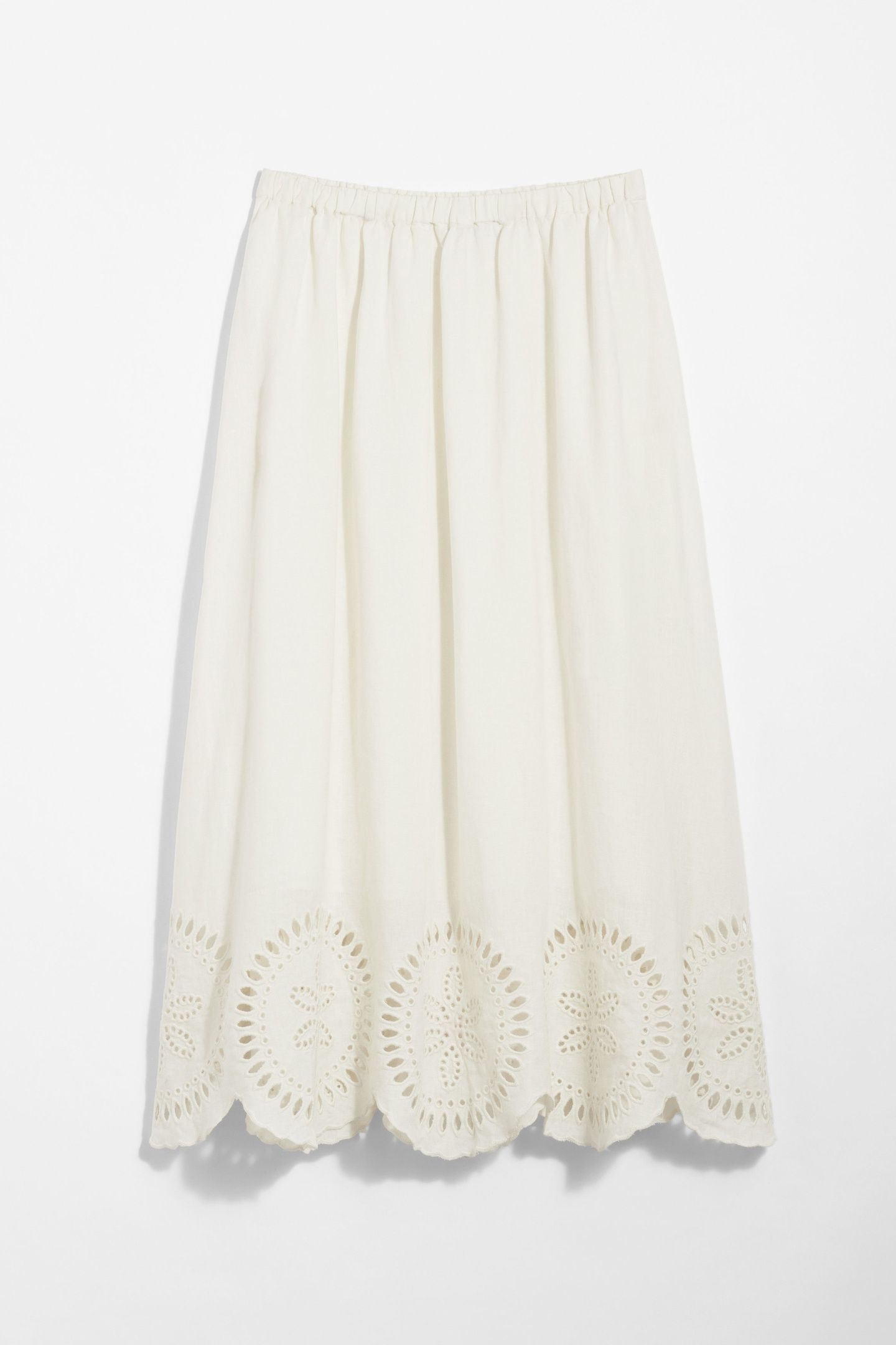 ESTELLA LINEN SKIRT SPEED WHITE 3