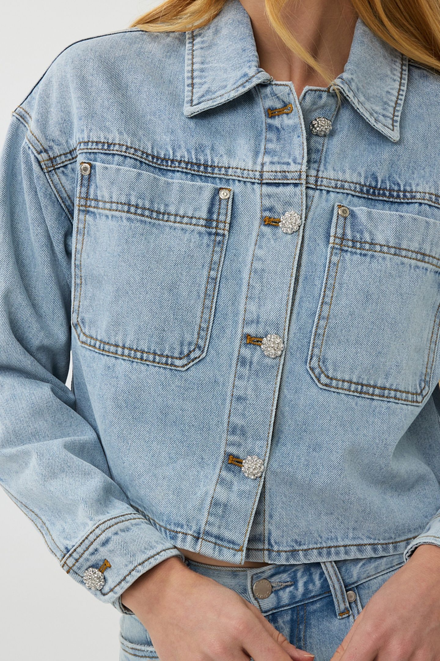 JACKET DENIM SHORT OVERSIZED BLUE 10