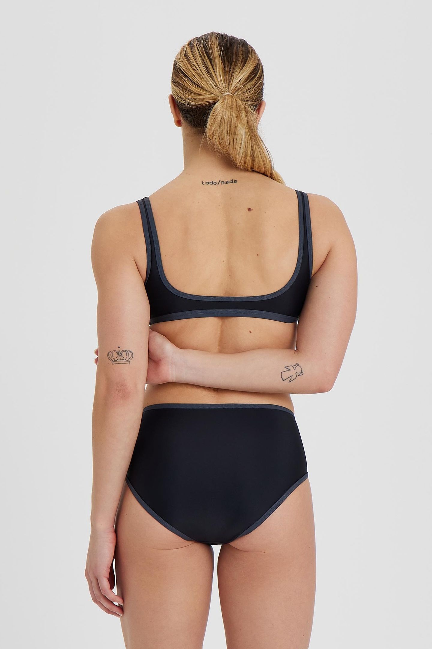 WOICONS BIKINI TOP LOGO BLACK-ASPHALT 4