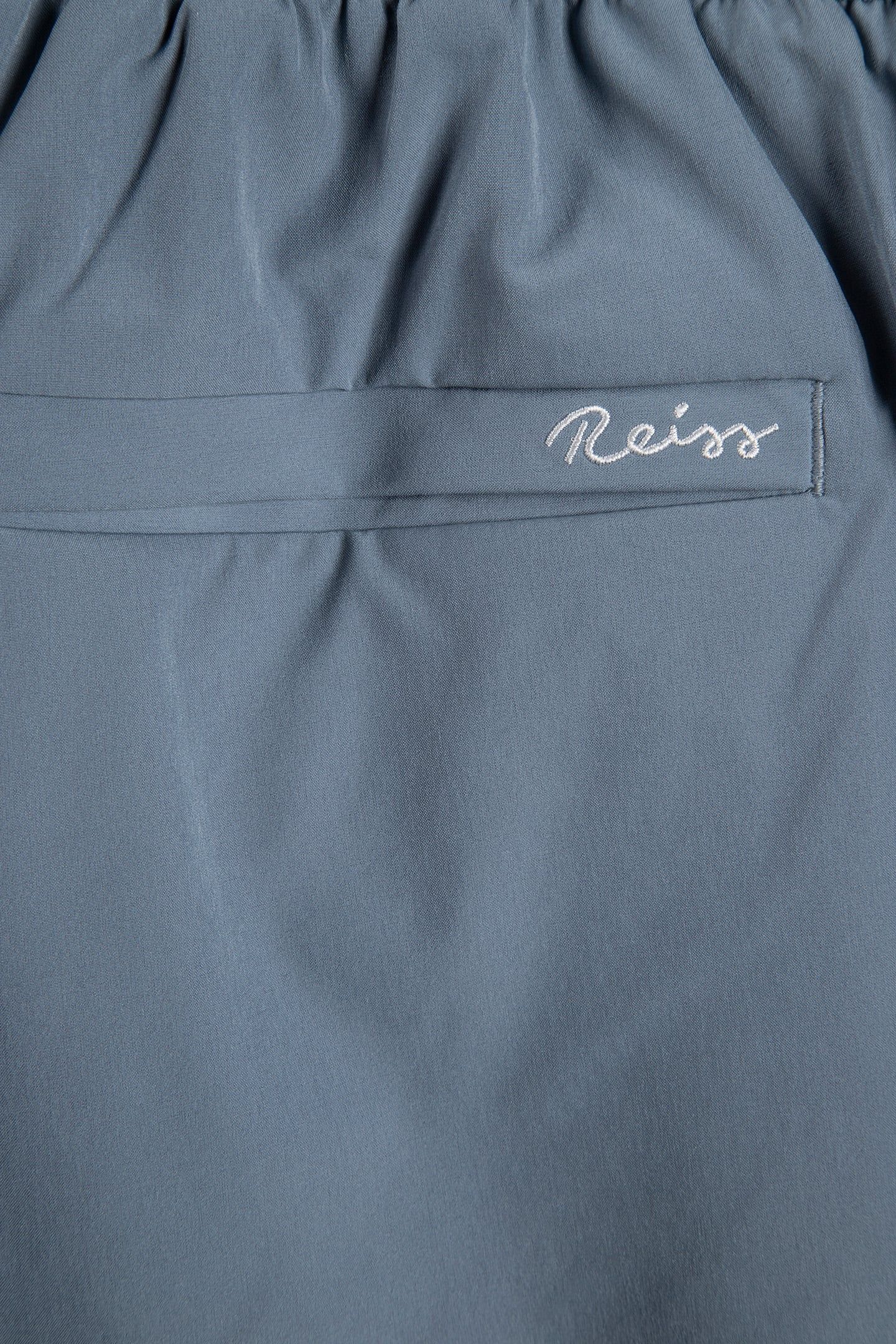 SWIM SHORT WITH PIPING AIRFORCE BLUE/WHITE 4