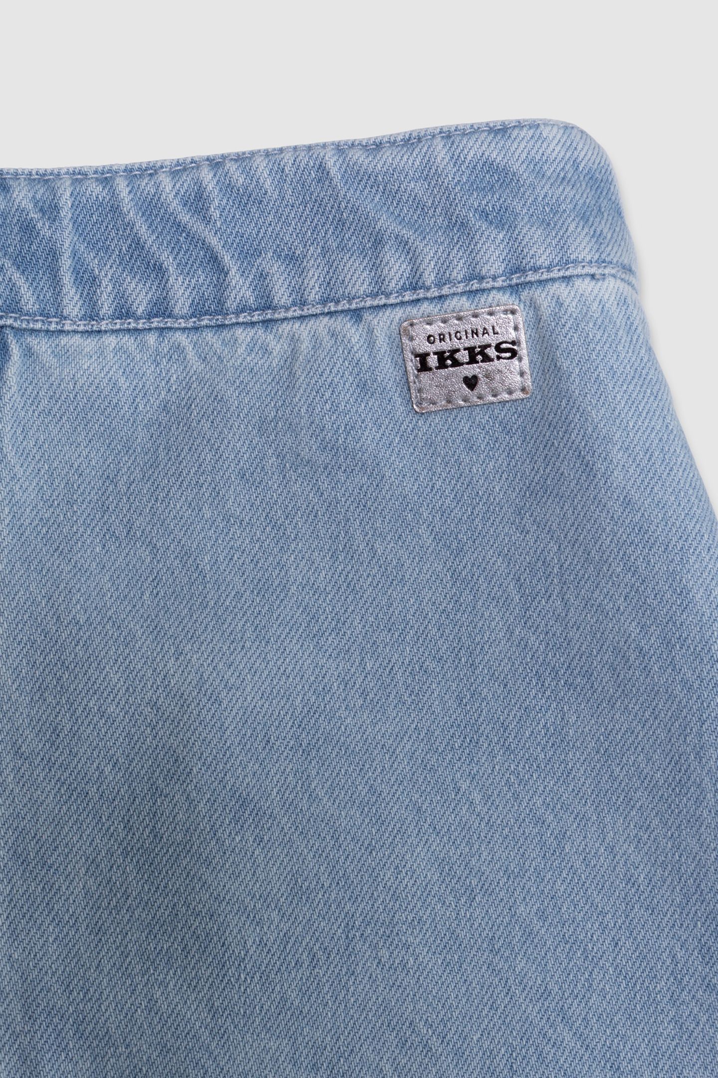 BLUE JEAN SKIRT WITH SIDE PLEATS 5