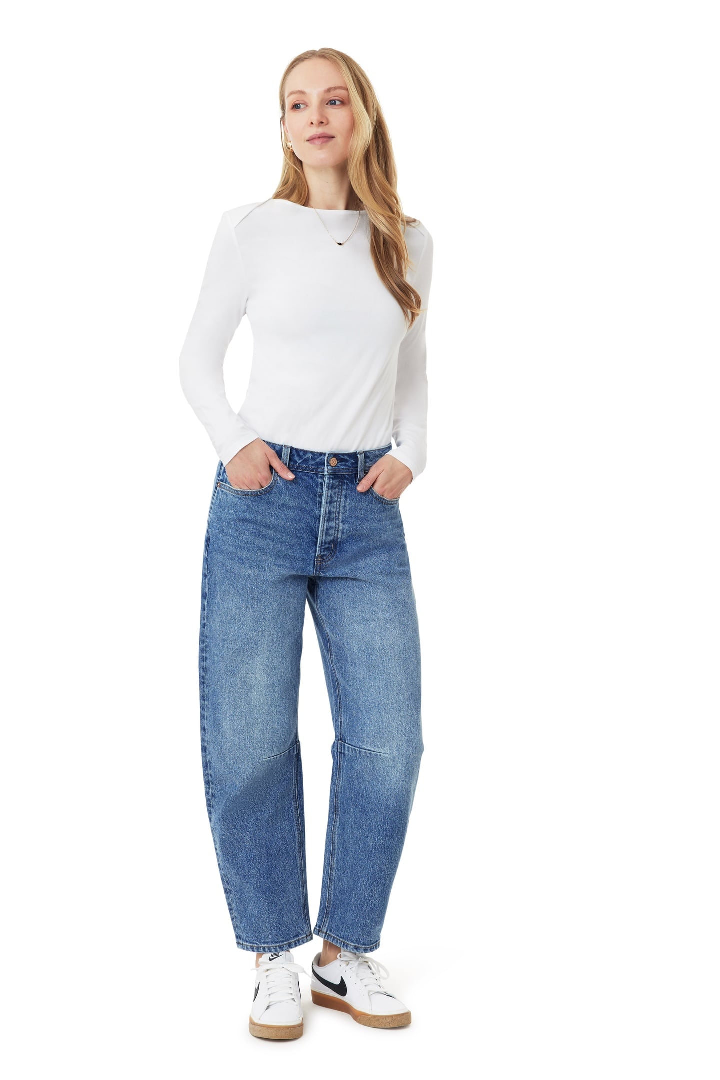 BOAT NECK TOP BRIGHT WHITE 3