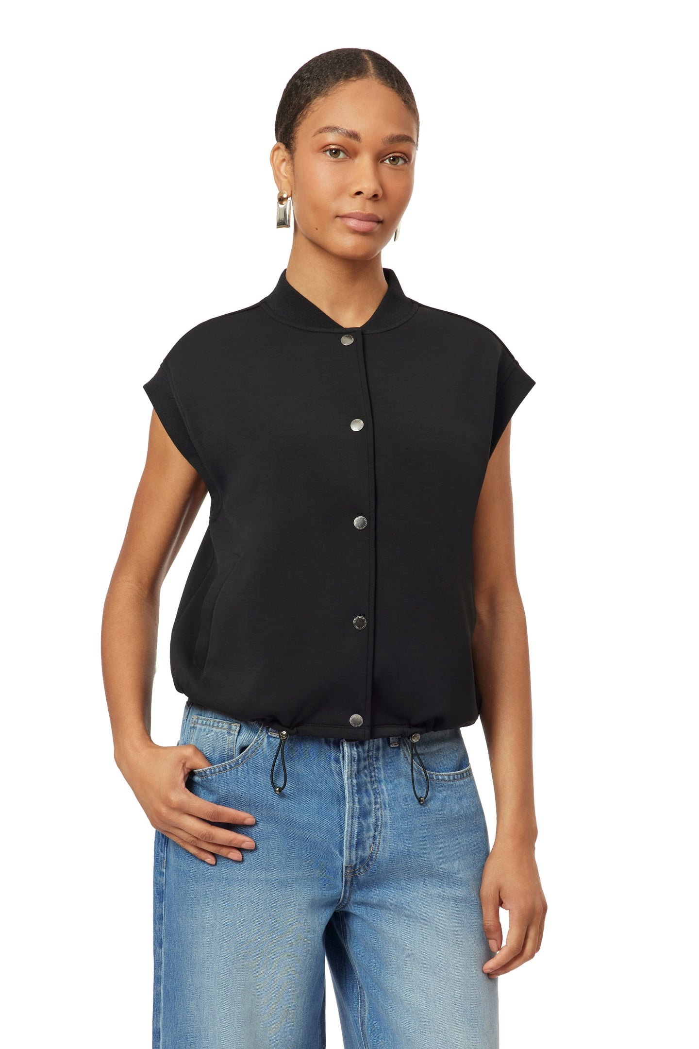 CROPPED VEST BLACK 4