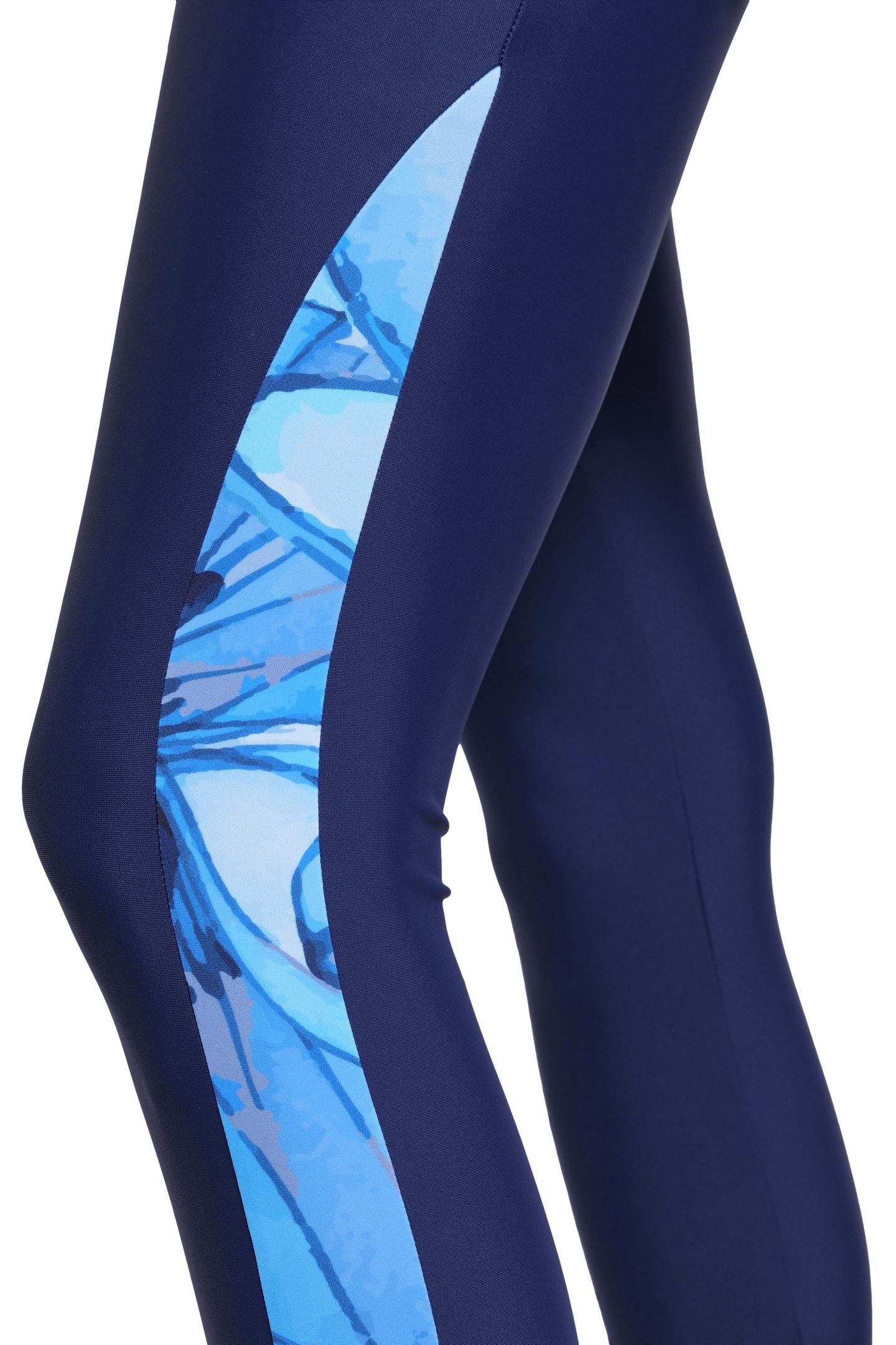 WOSWIM 3/4 TIGHT ALLOVER NAVY-BLUE CHINA MULTI 4