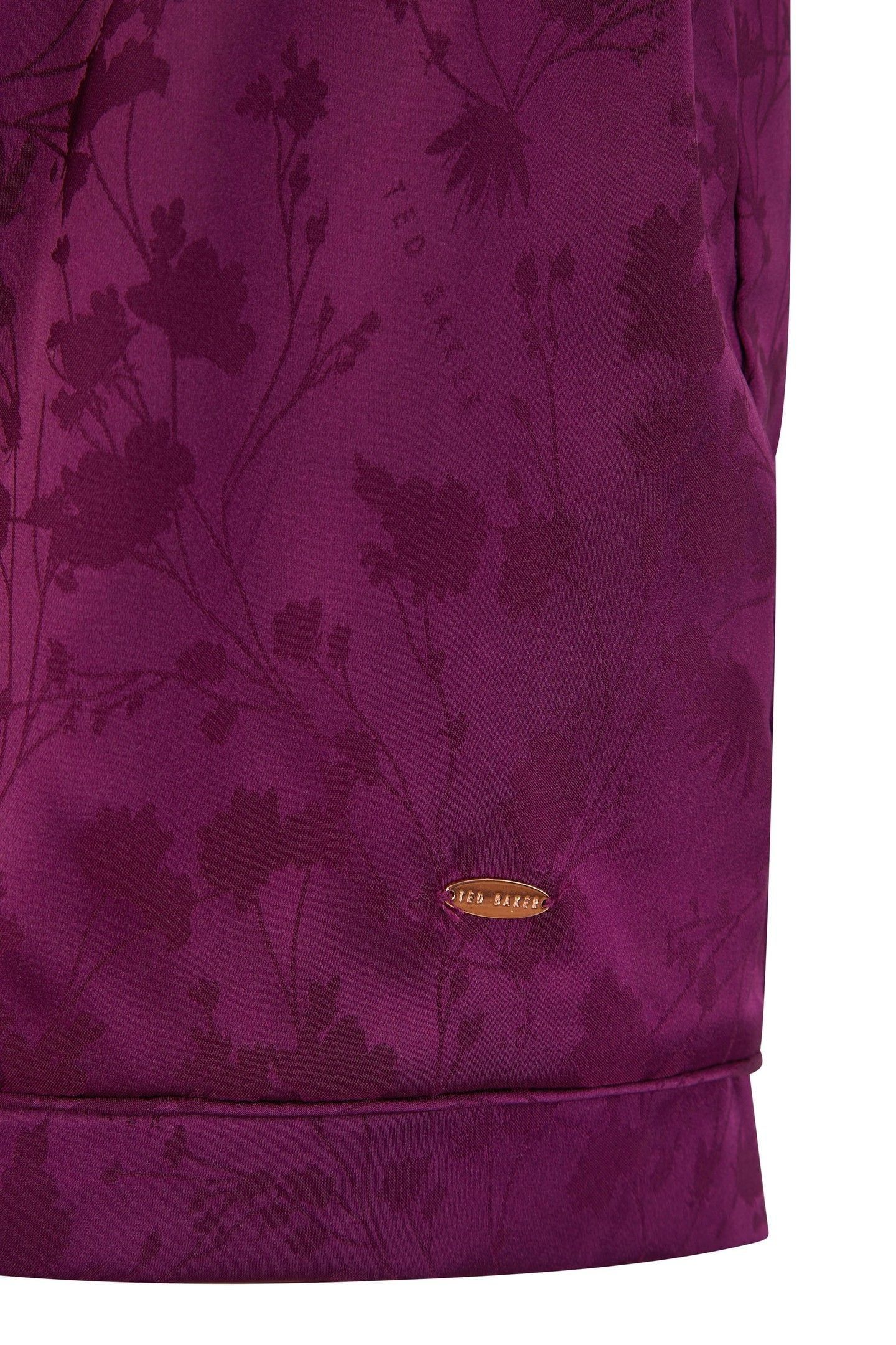 ZARA SHORT SATIN PJ DARK PURPLE 8