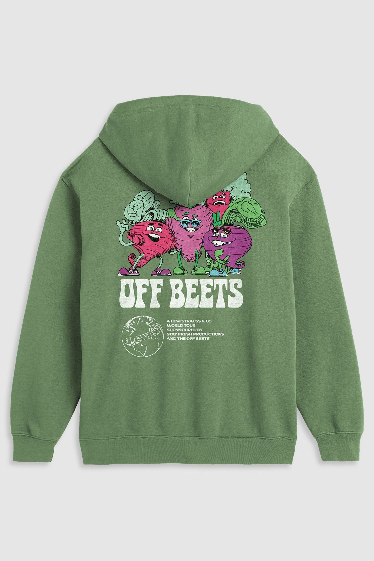 RELAXED GRAPHIC HOODIE OFF BEET LAUREL 5