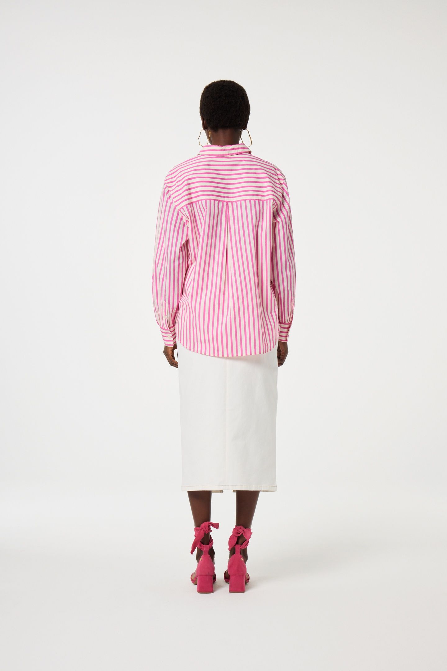 ALEX BLOUSE PINK DREAM/WARM WHITE 2