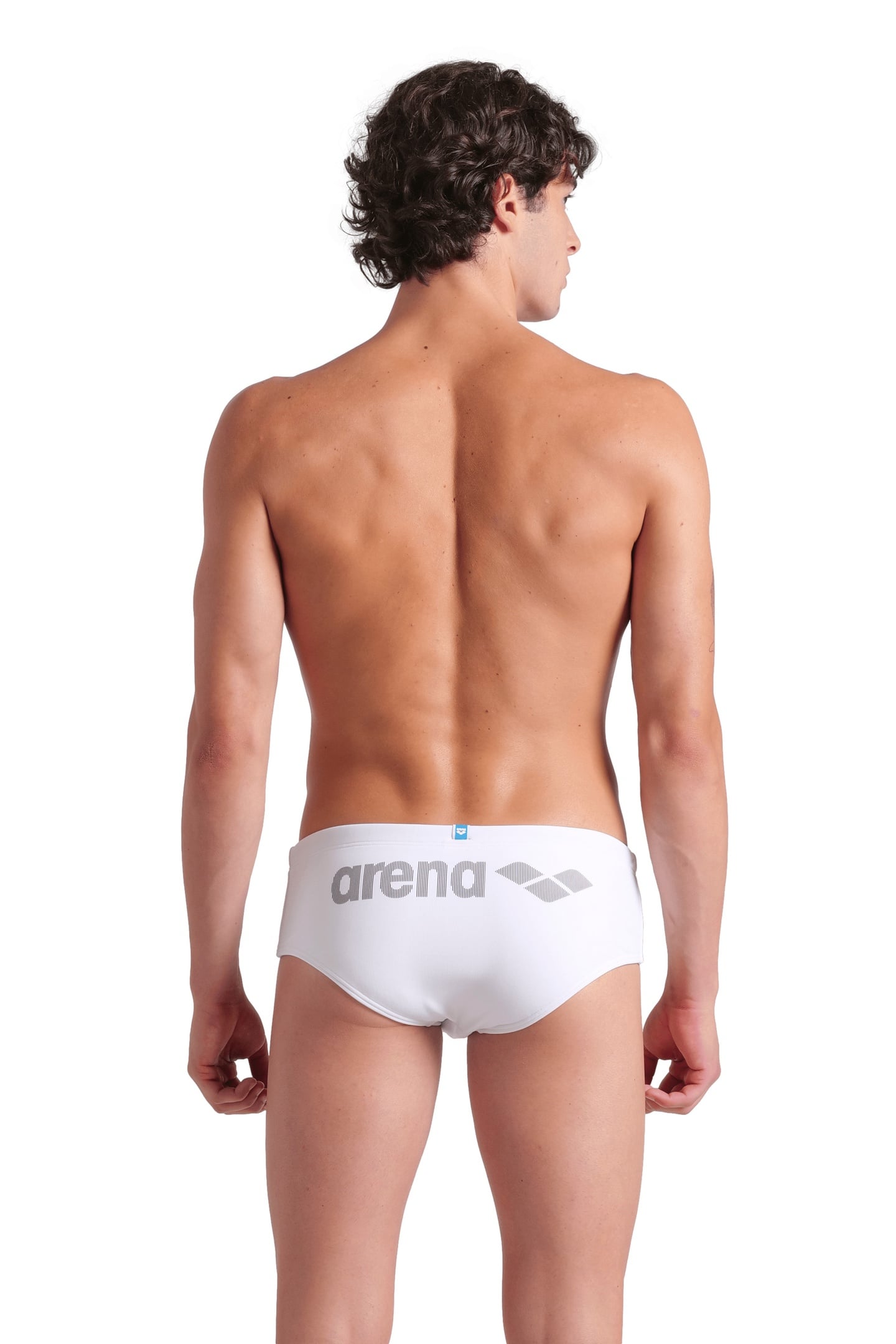 LOGOTYPE SWIM BRIEFS 12 WHITE-BLACK 5