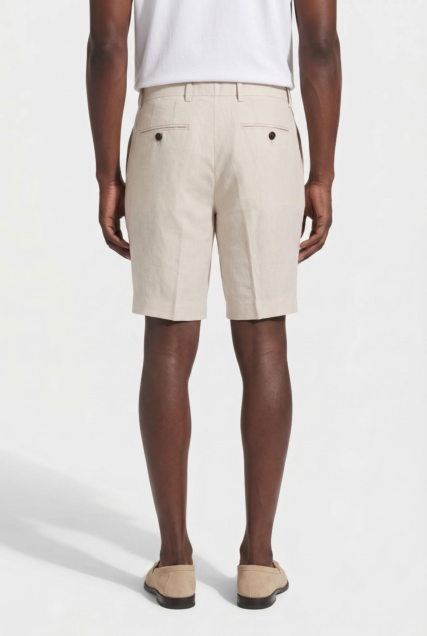 LINEN SHORT STONE 2