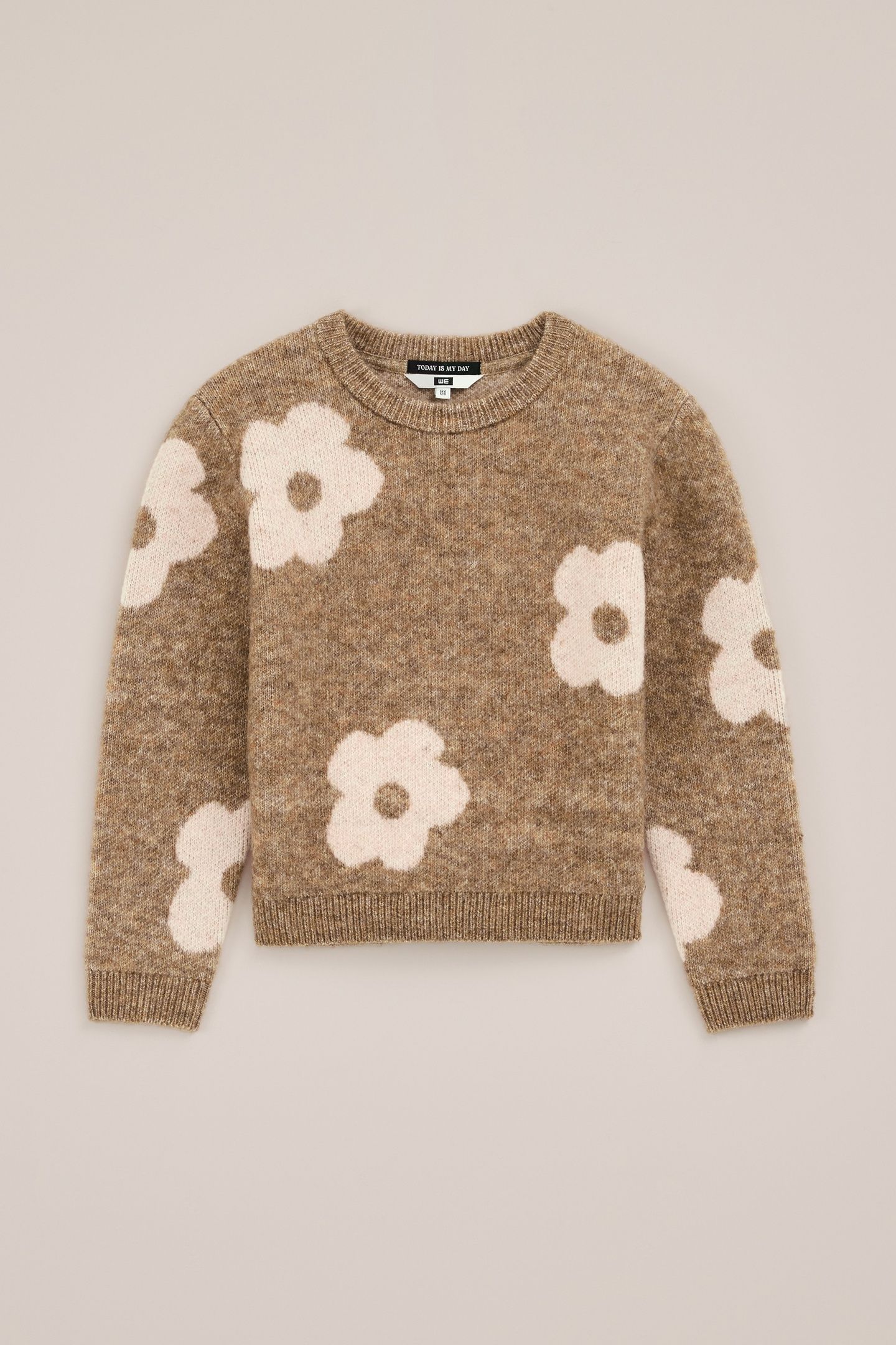 KNITTED PULLOVER LIGHT BROWN 3