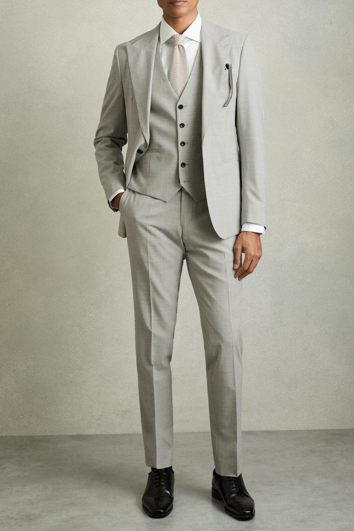 CHECK WAISTCOAT GREY 2