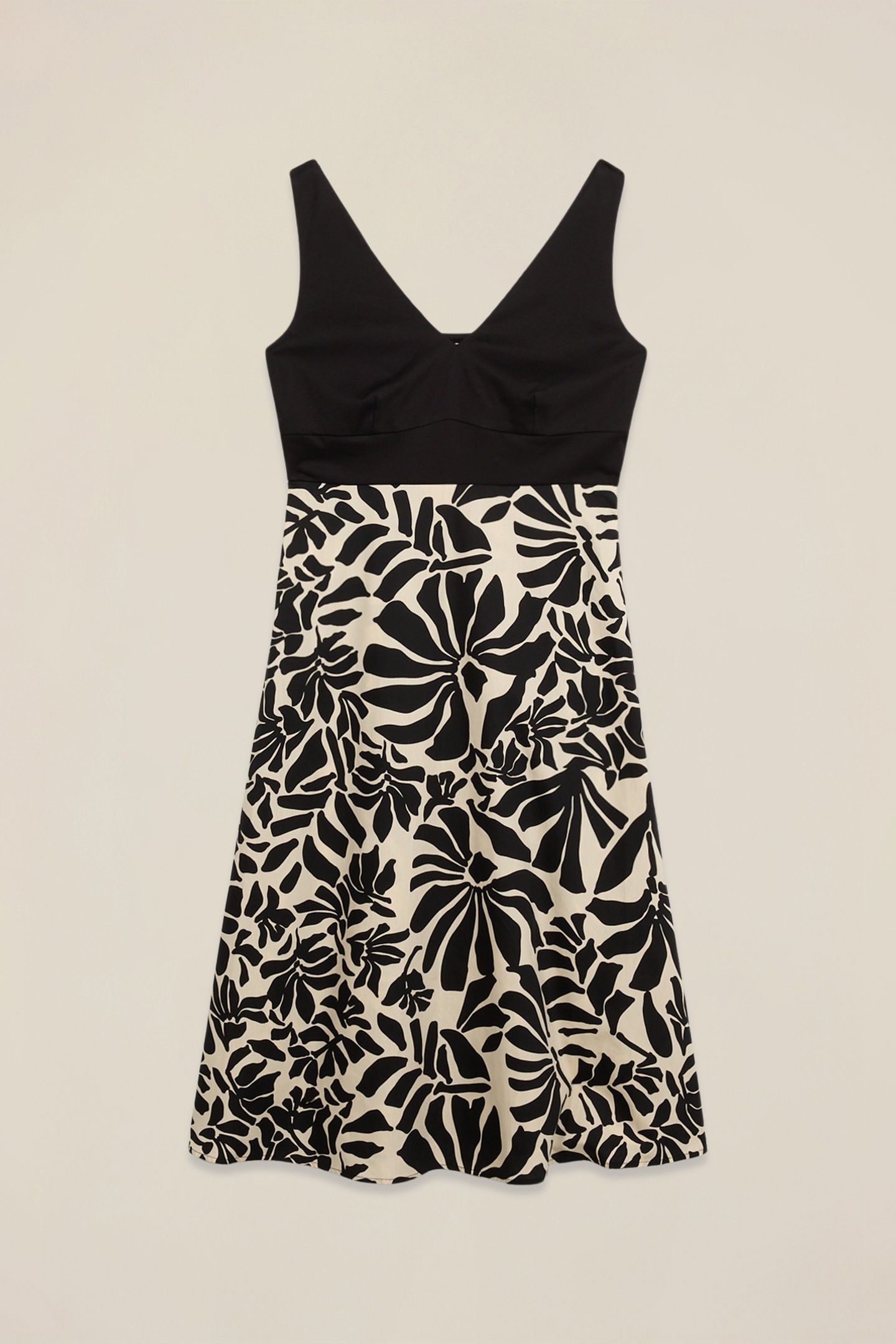 COMBINED MIDI DRESS BLACK 3