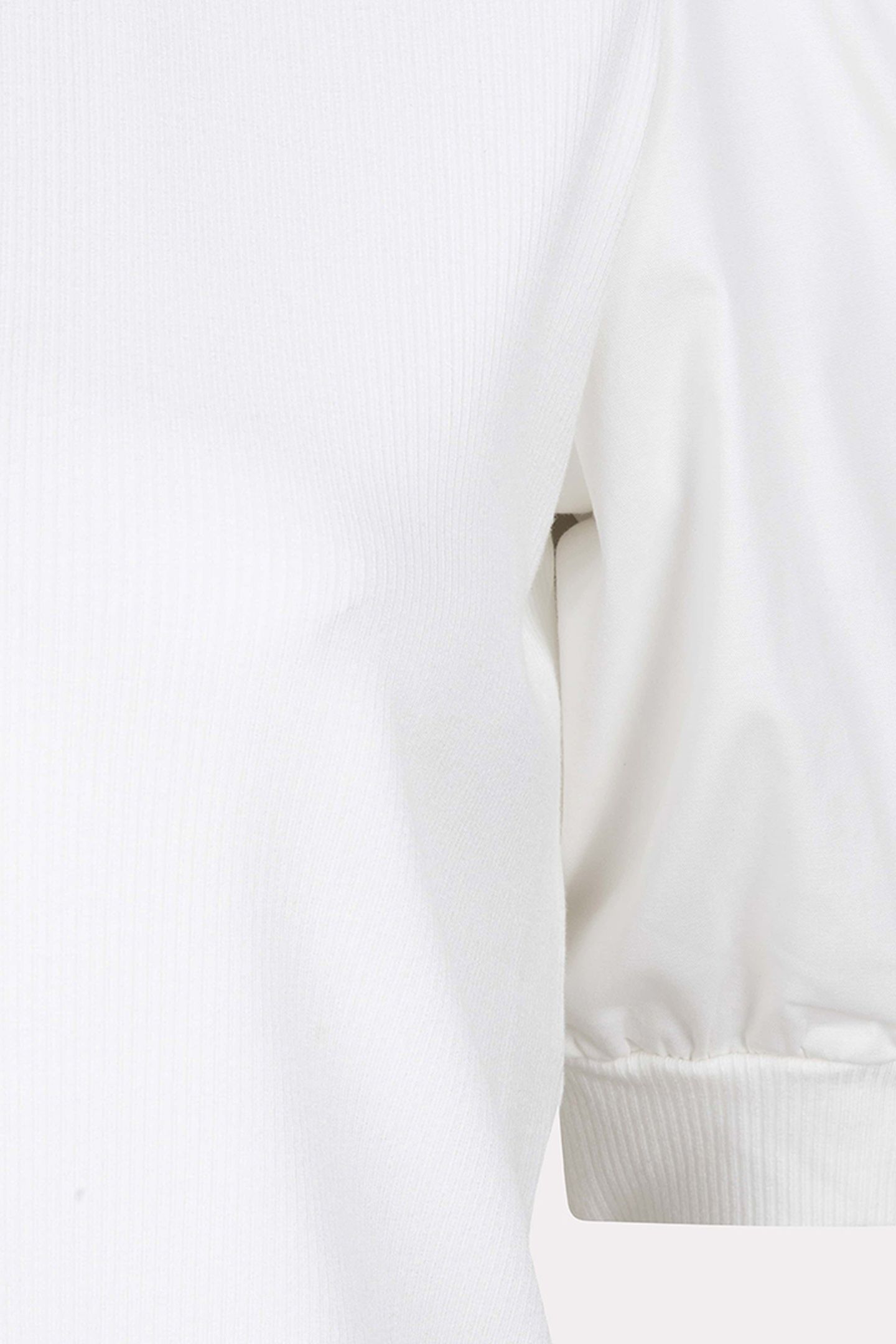 TOP WIDE RIB WOVEN SLEEVE OFF WHITE 8